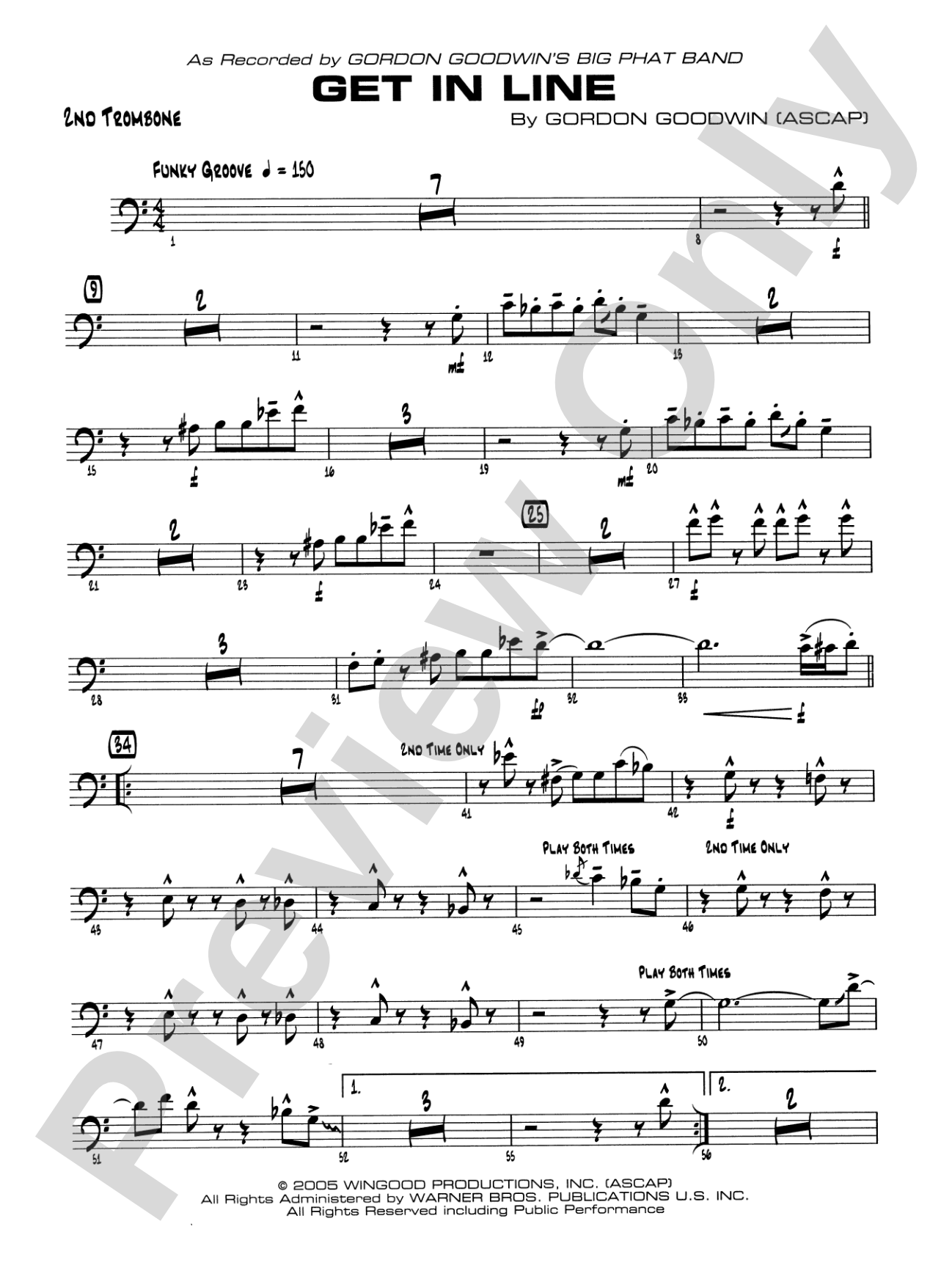 Get in Line: 2nd Trombone