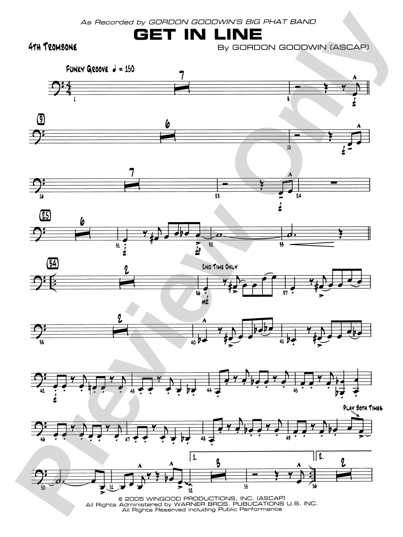 Get in Line: 4th Trombone