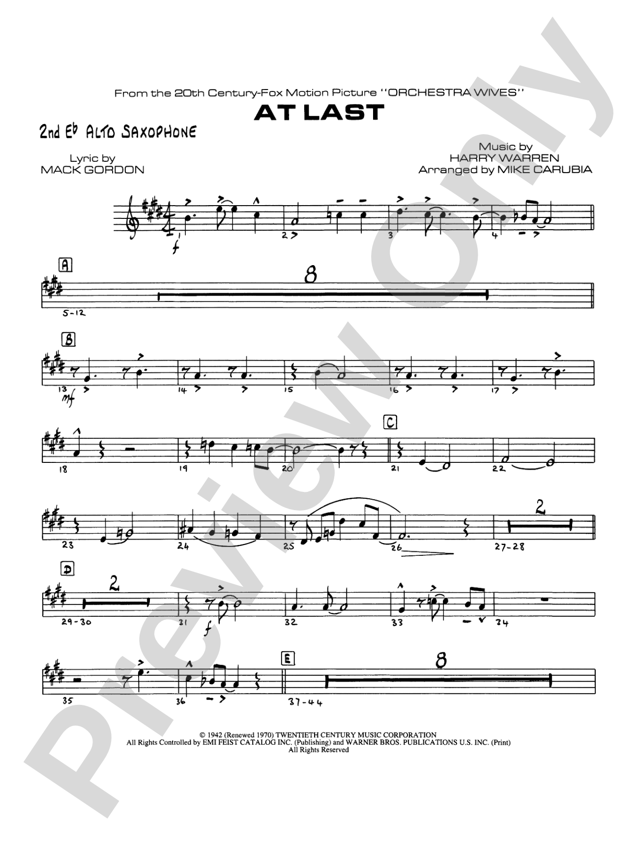 At Last: 2nd E-flat Alto Saxophone