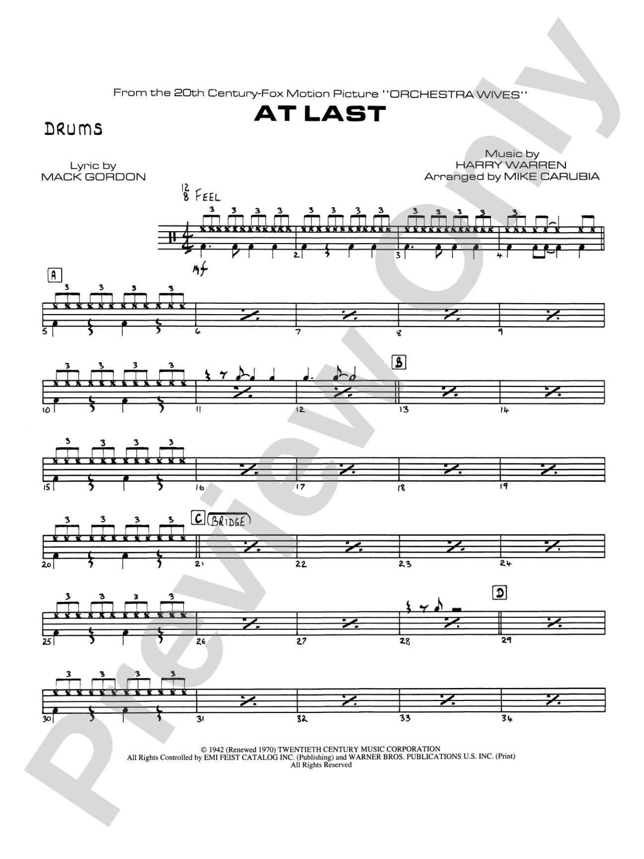 At Last: Drums