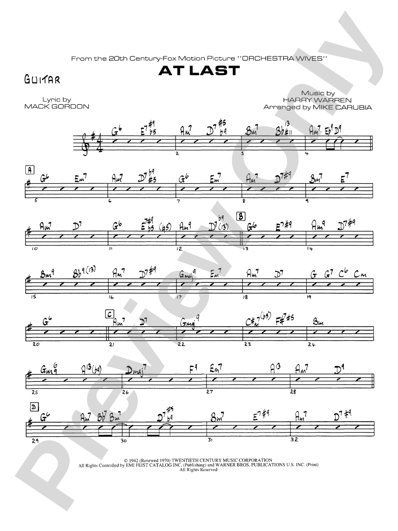 At Last: Guitar