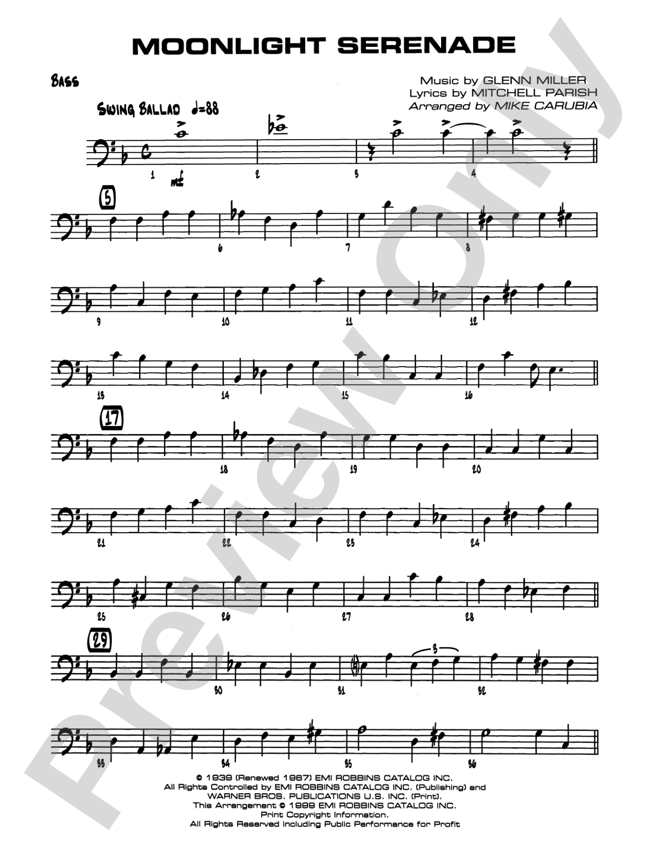 Moonlight Serenade: String Bass