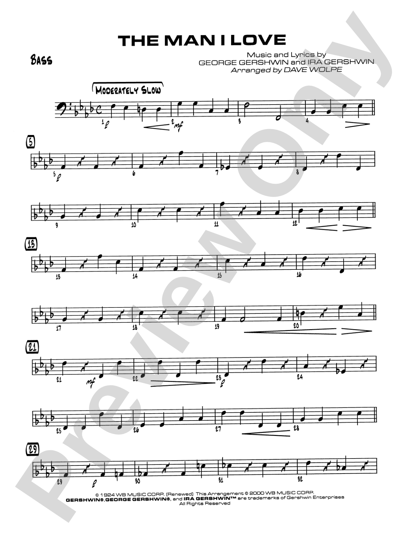 The Man I Love: String Bass