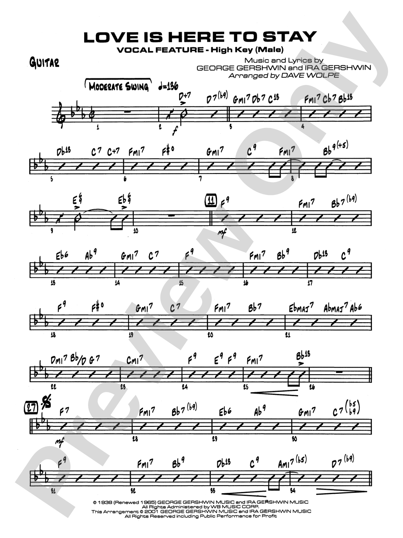 Love Is Here to Stay: Guitar