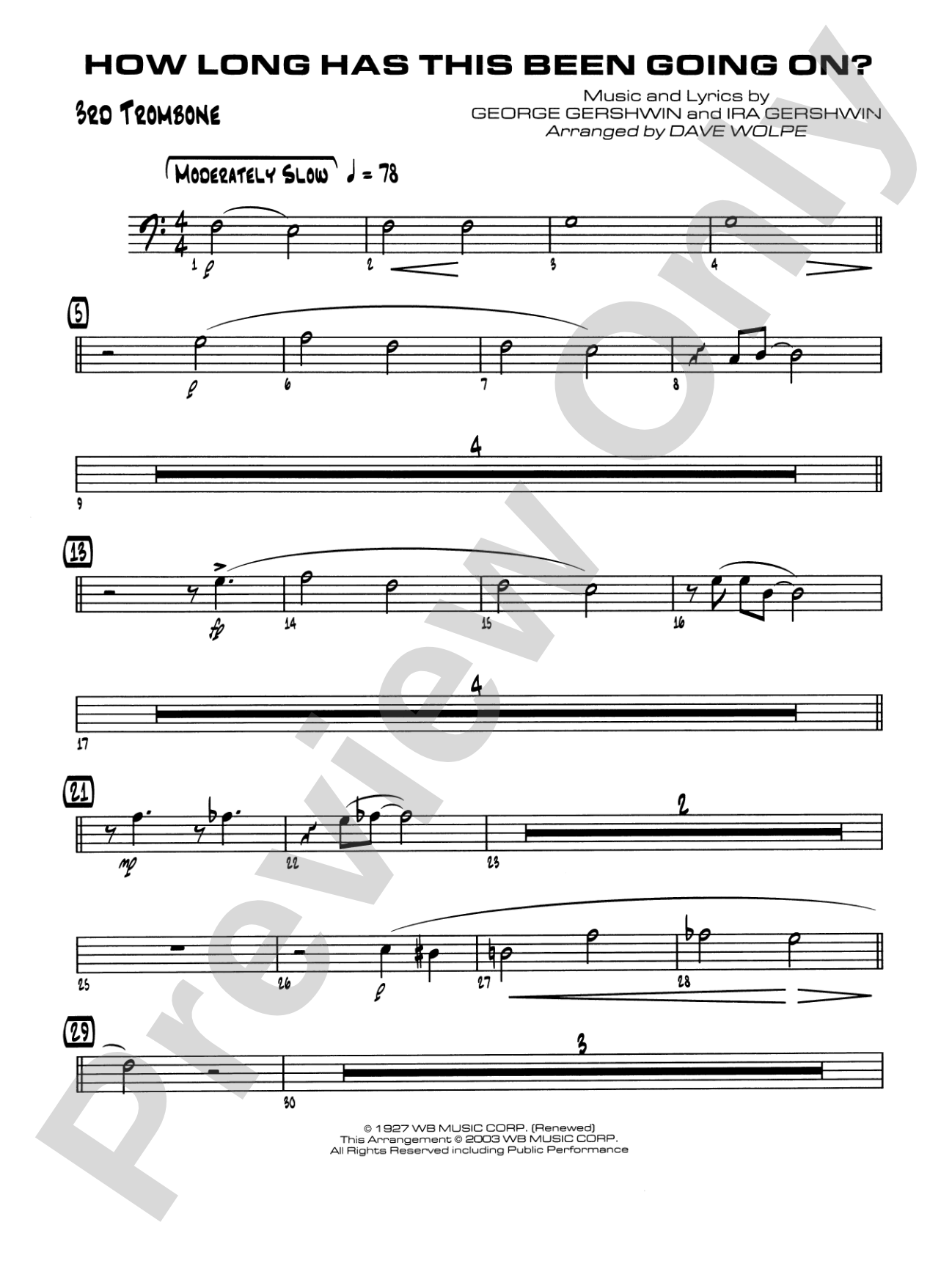 How Long Has This Been Going On: 3rd Trombone