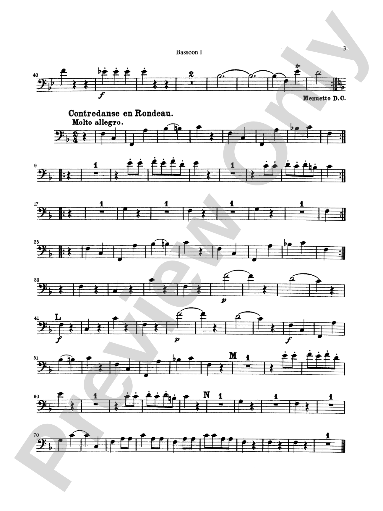 Six Divertimenti: Bassoon