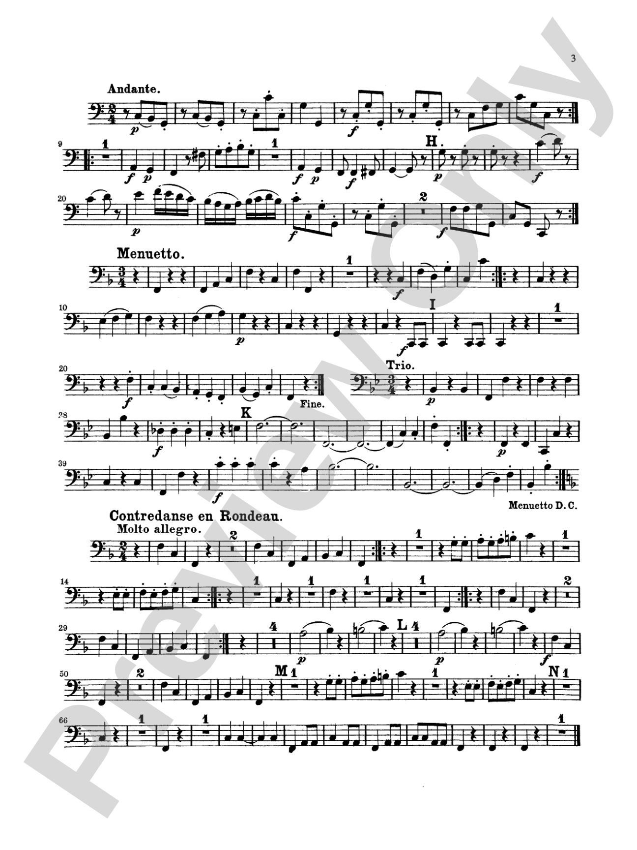Six Divertimenti: 2nd Bassoon