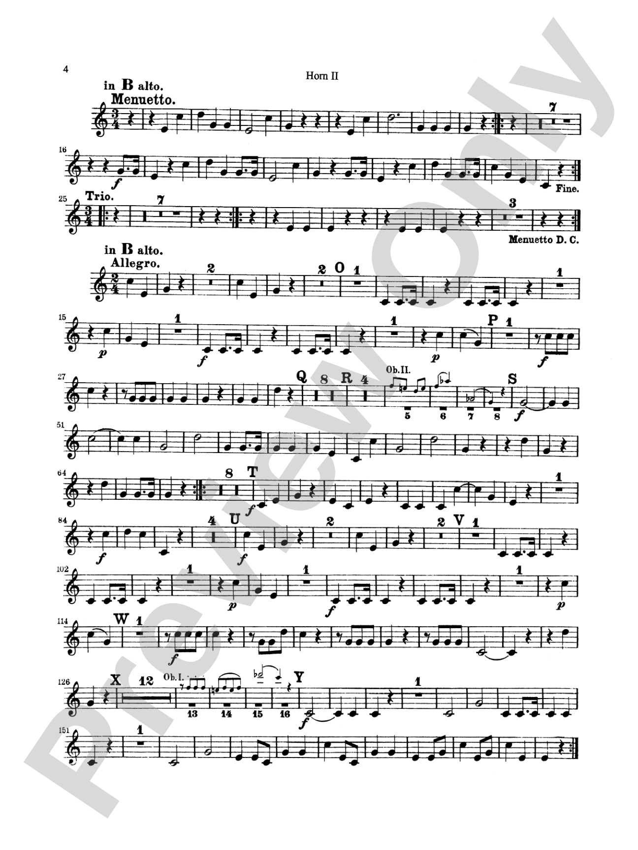 Six Divertimenti: 2nd F Horn