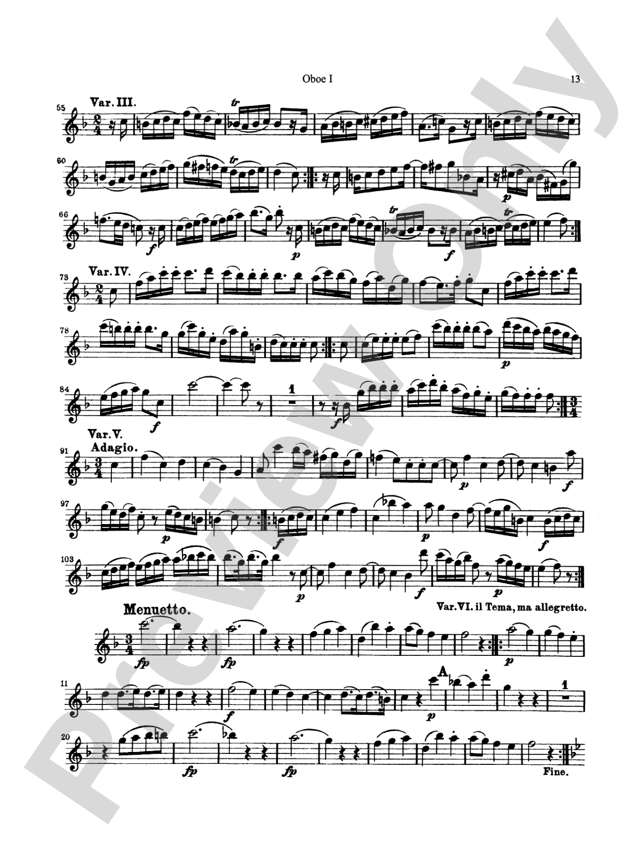 Six Divertimenti: Chamber Ensemble Book