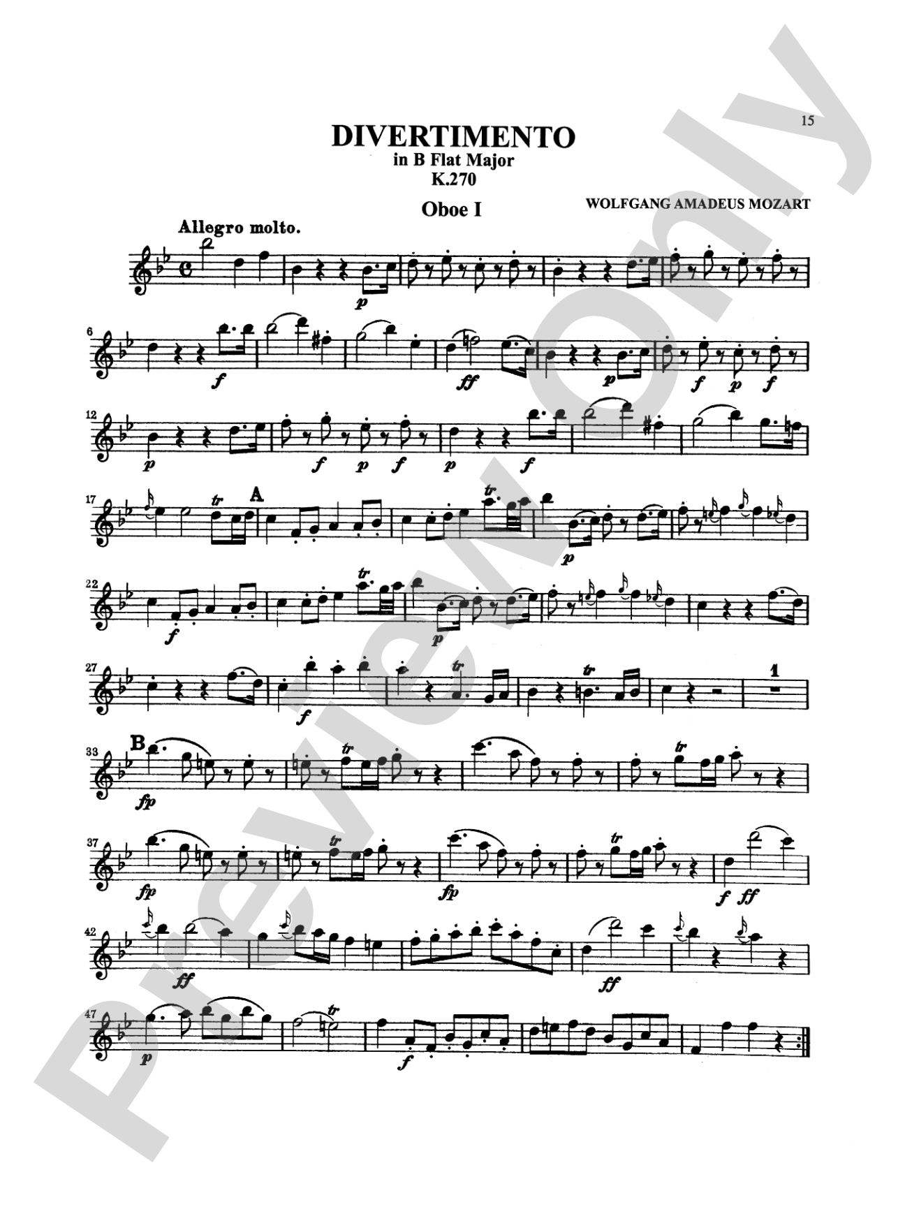 Six Divertimenti: Chamber Ensemble Book