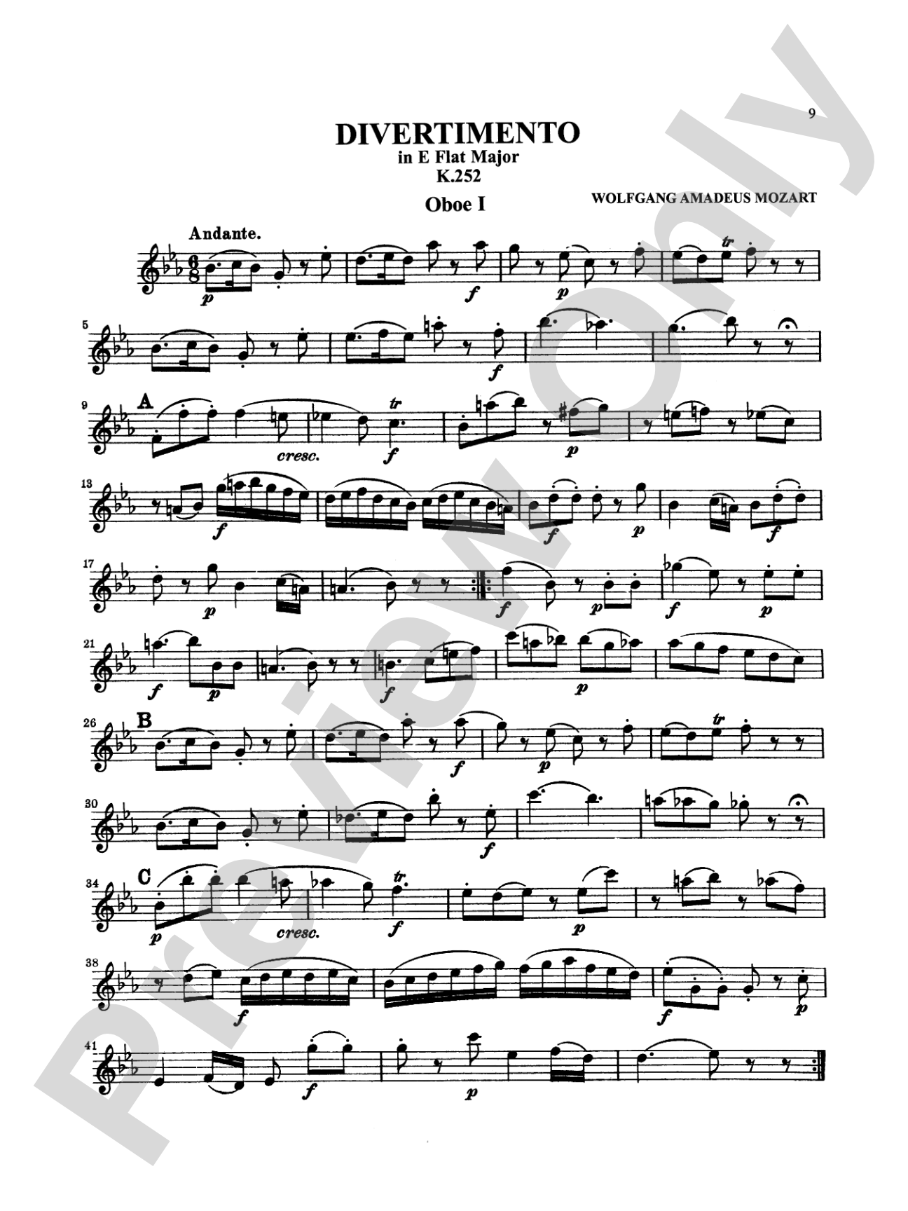Six Divertimenti: Chamber Ensemble Book