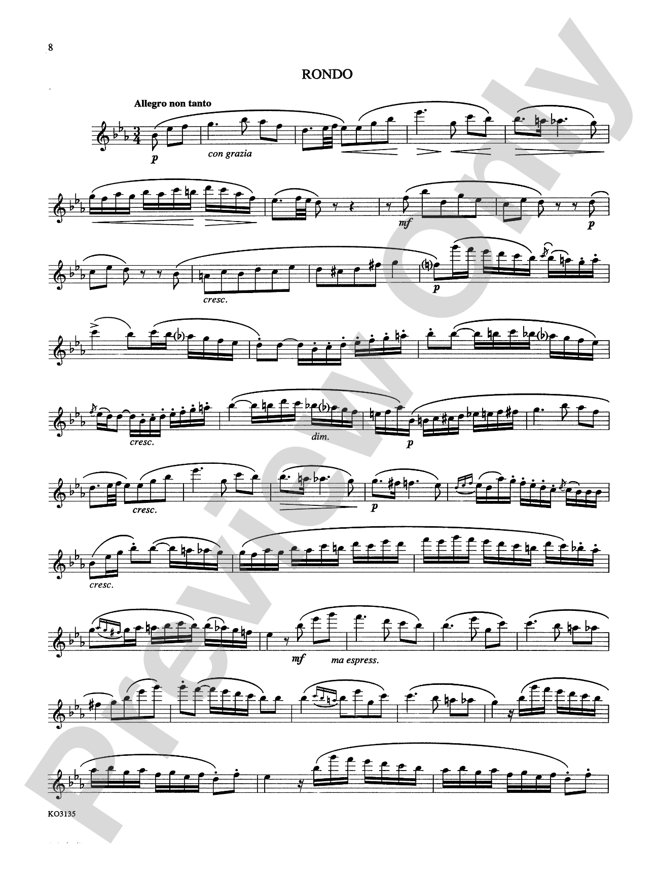 Three Grand Trios, Op. 86: Flute Book