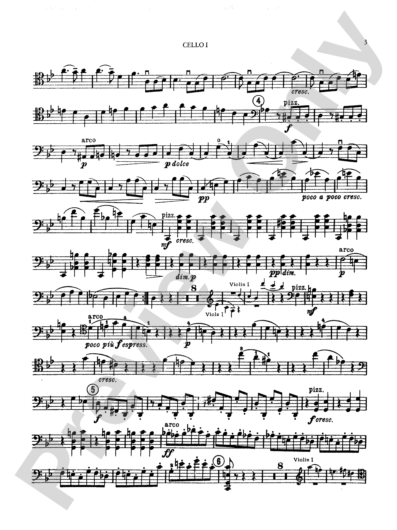 Sextet in B-Flat Major, Op. 18: Cello