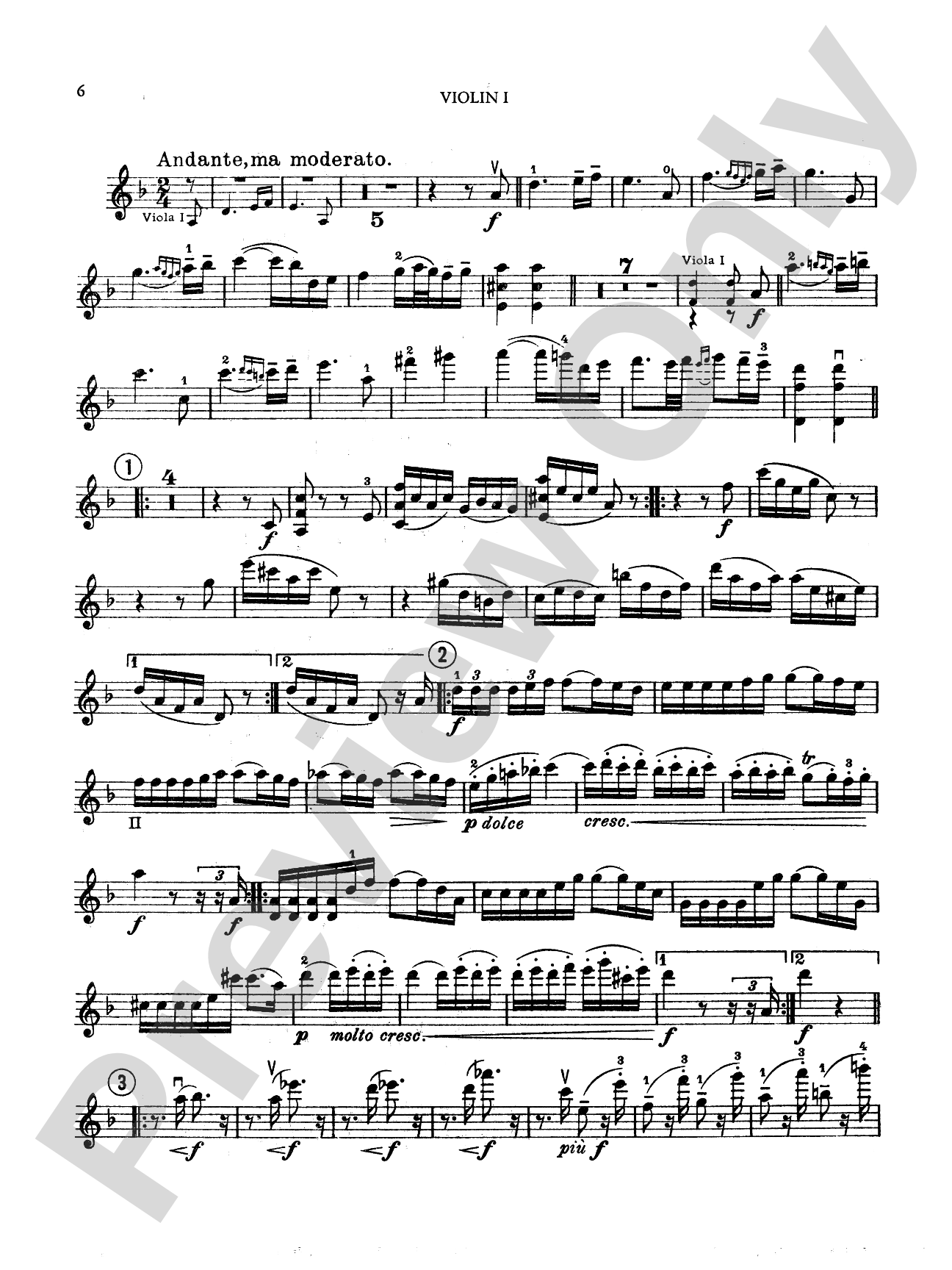 Sextet in B-Flat Major, Op. 18: String Sextet Book