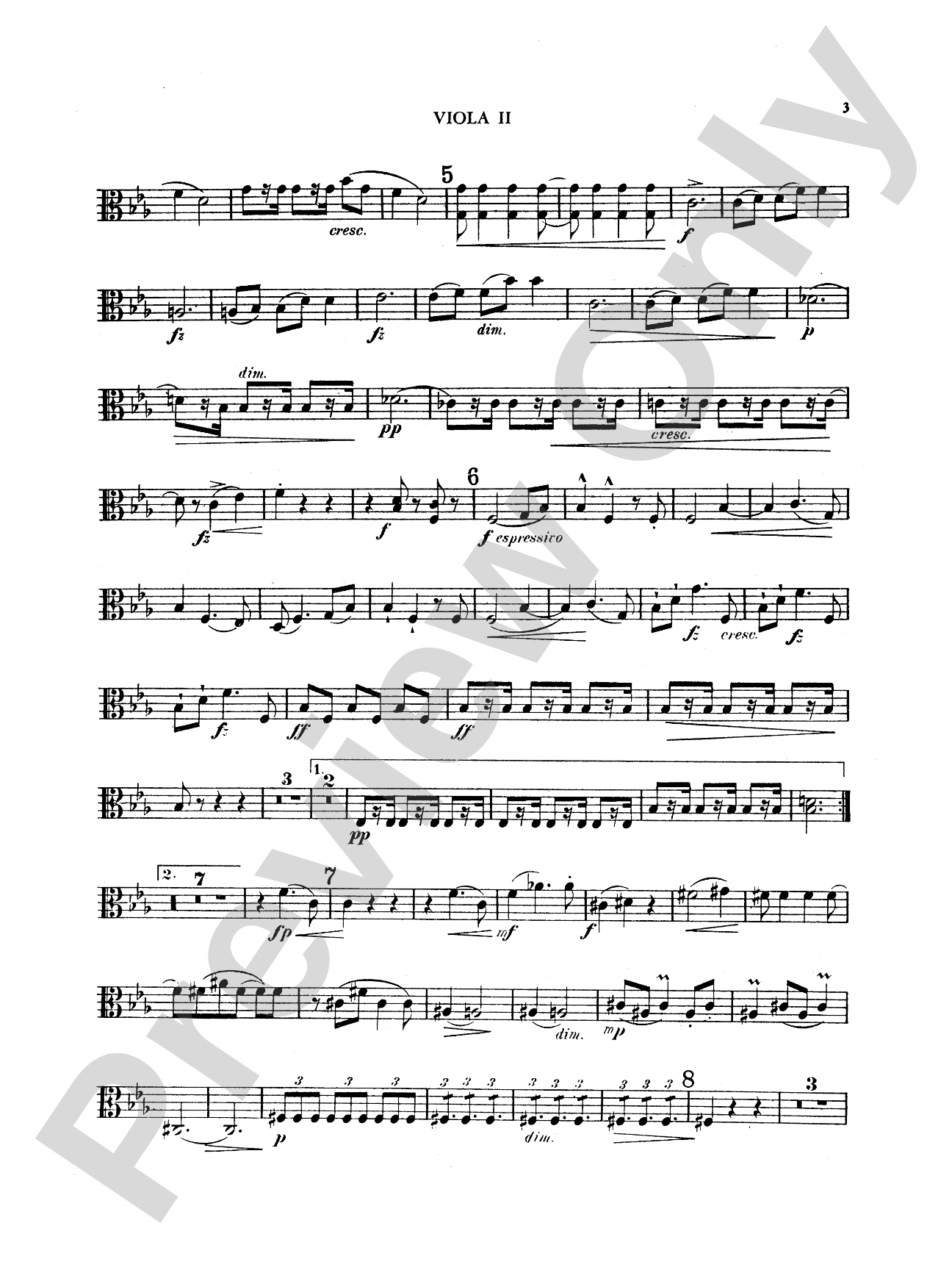 String Quintet in E-Flat Major, Op. 97: 2nd Viola