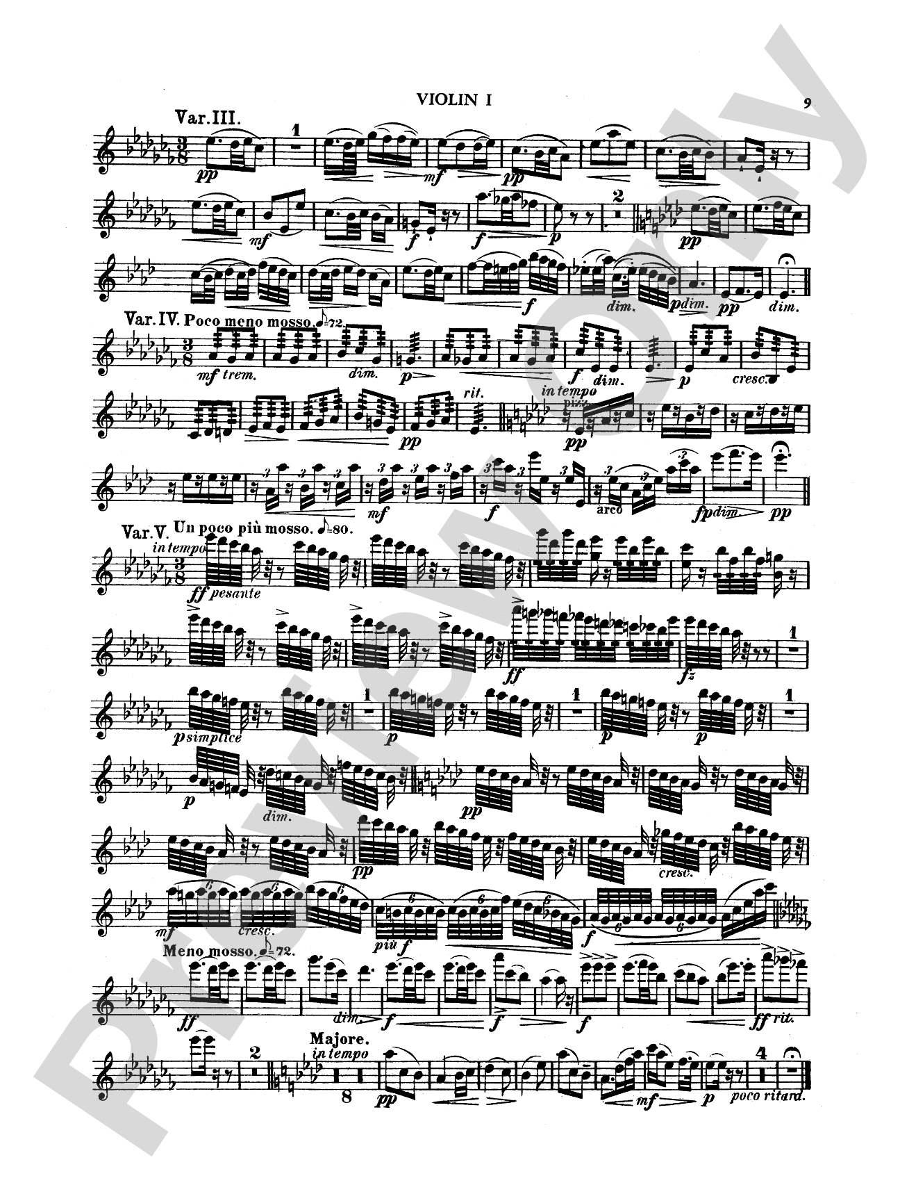 String Quintet in E-Flat Major, Op. 97: String Quintet Book