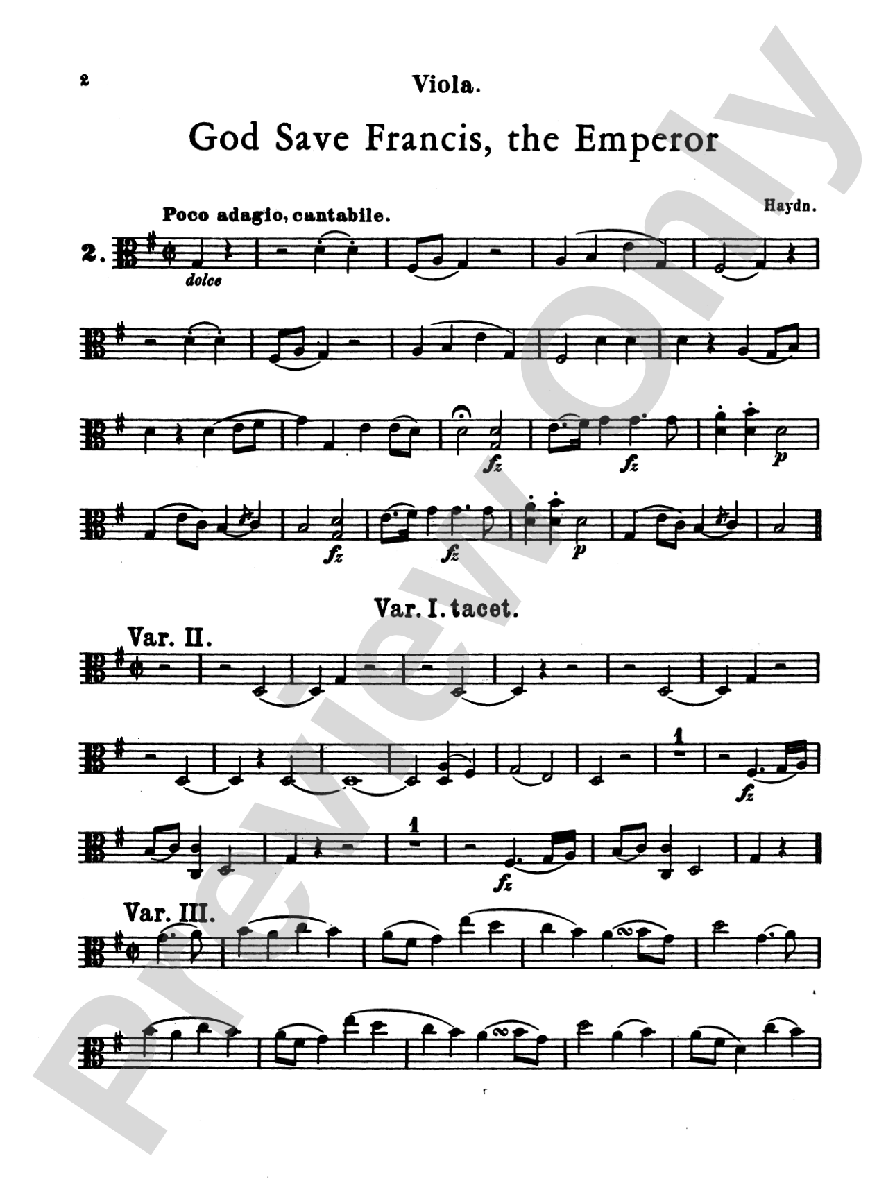 Album of Easy String Quartets, Volume I (Pieces by Bach, Haydn, Mozart, Beethoven, Schumann, Mendelssohn, and others): Viola