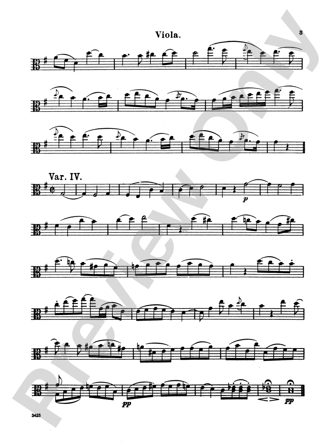 Album of Easy String Quartets, Volume I (Pieces by Bach, Haydn, Mozart, Beethoven, Schumann, Mendelssohn, and others): Viola