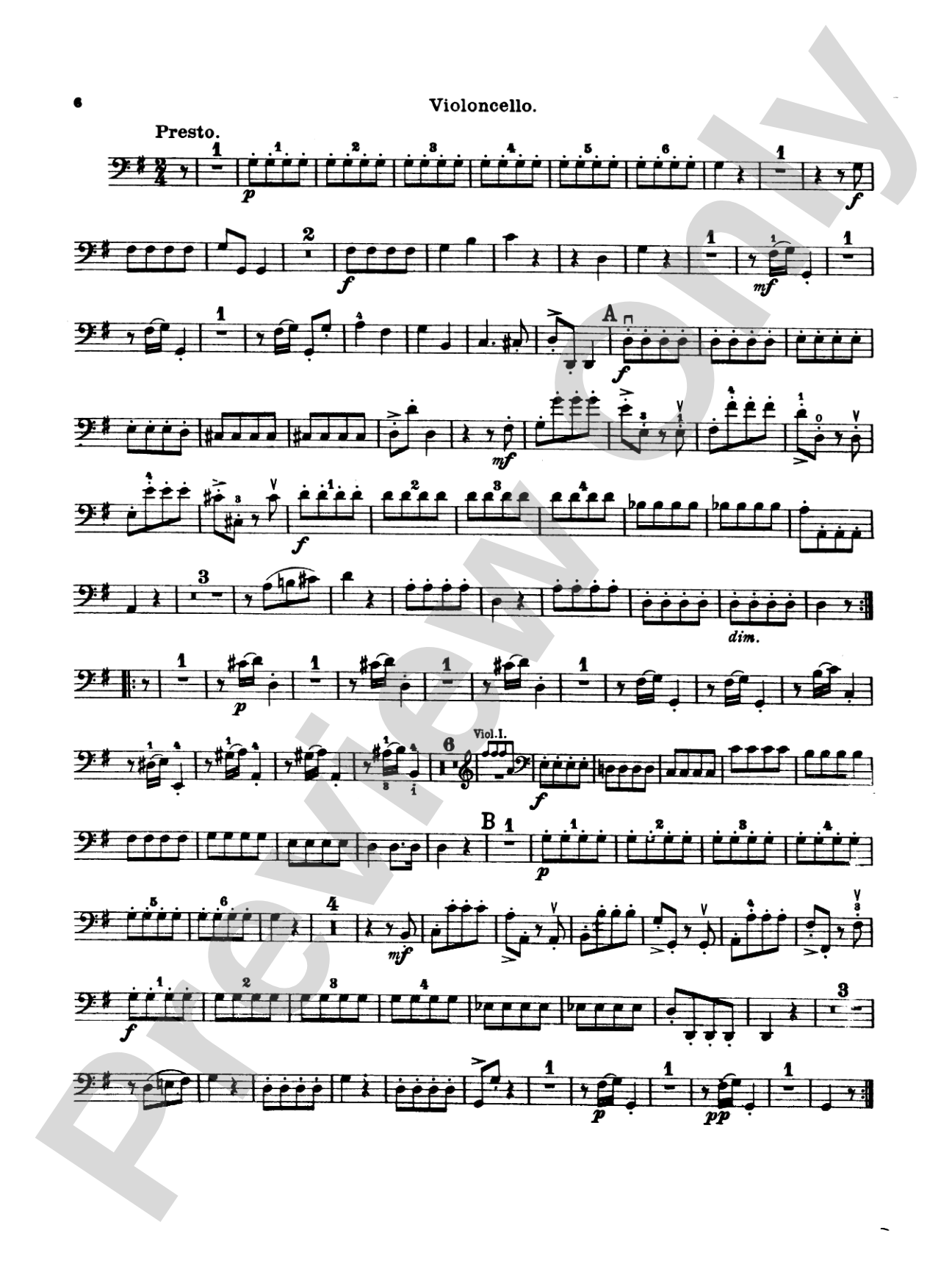 Thirty Celebrated String Quartets, Volume I - Op. 9, No. 2; Op. 17, No. 5; Op. 50, No. 6; Op. 54, Nos. 1, 2, 3; Op. 64, Nos. 2, 3, 4; Op. 74, Nos. 1, 2, 3; Op. 77, Nos. 1, 2: Cello