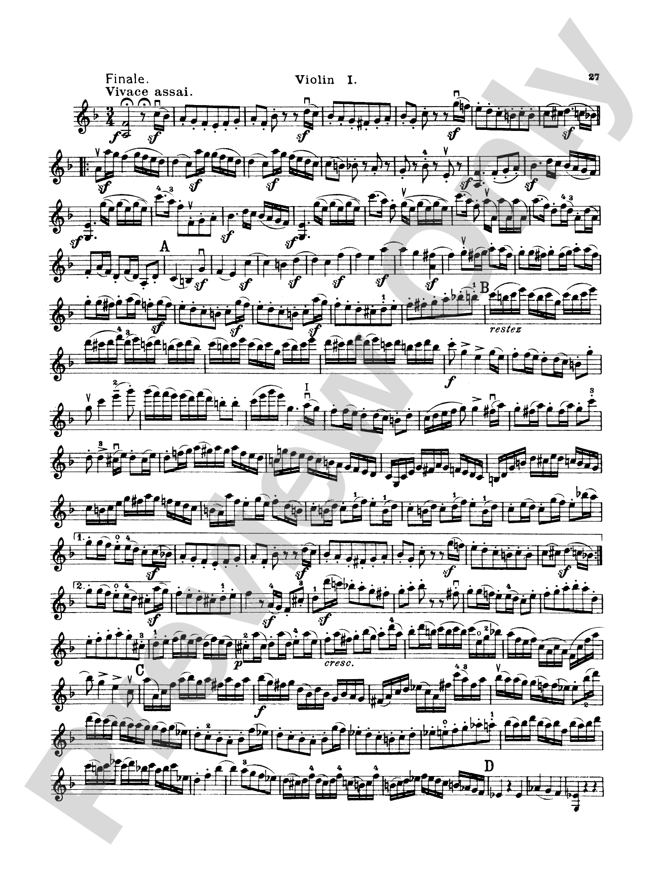 Thirty Celebrated String Quartets, Volume I - Op. 9, No. 2; Op. 17, No. 5; Op. 50, No. 6; Op. 54, Nos. 1, 2, 3; Op. 64, Nos. 2, 3, 4; Op. 74, Nos. 1, 2, 3; Op. 77, Nos. 1, 2: String Quartet Book
