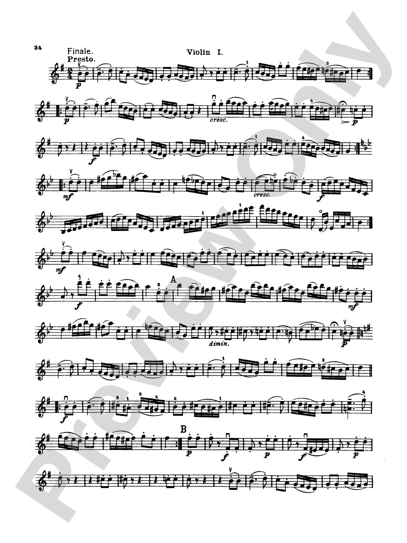 Thirty Celebrated String Quartets, Volume I - Op. 9, No. 2; Op. 17, No. 5; Op. 50, No. 6; Op. 54, Nos. 1, 2, 3; Op. 64, Nos. 2, 3, 4; Op. 74, Nos. 1, 2, 3; Op. 77, Nos. 1, 2: String Quartet Book