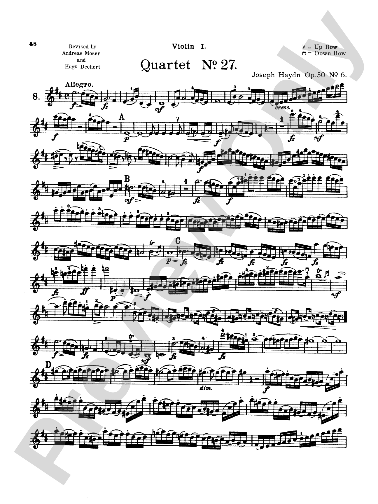 Thirty Celebrated String Quartets, Volume I - Op. 9, No. 2; Op. 17, No. 5; Op. 50, No. 6; Op. 54, Nos. 1, 2, 3; Op. 64, Nos. 2, 3, 4; Op. 74, Nos. 1, 2, 3; Op. 77, Nos. 1, 2: String Quartet Book