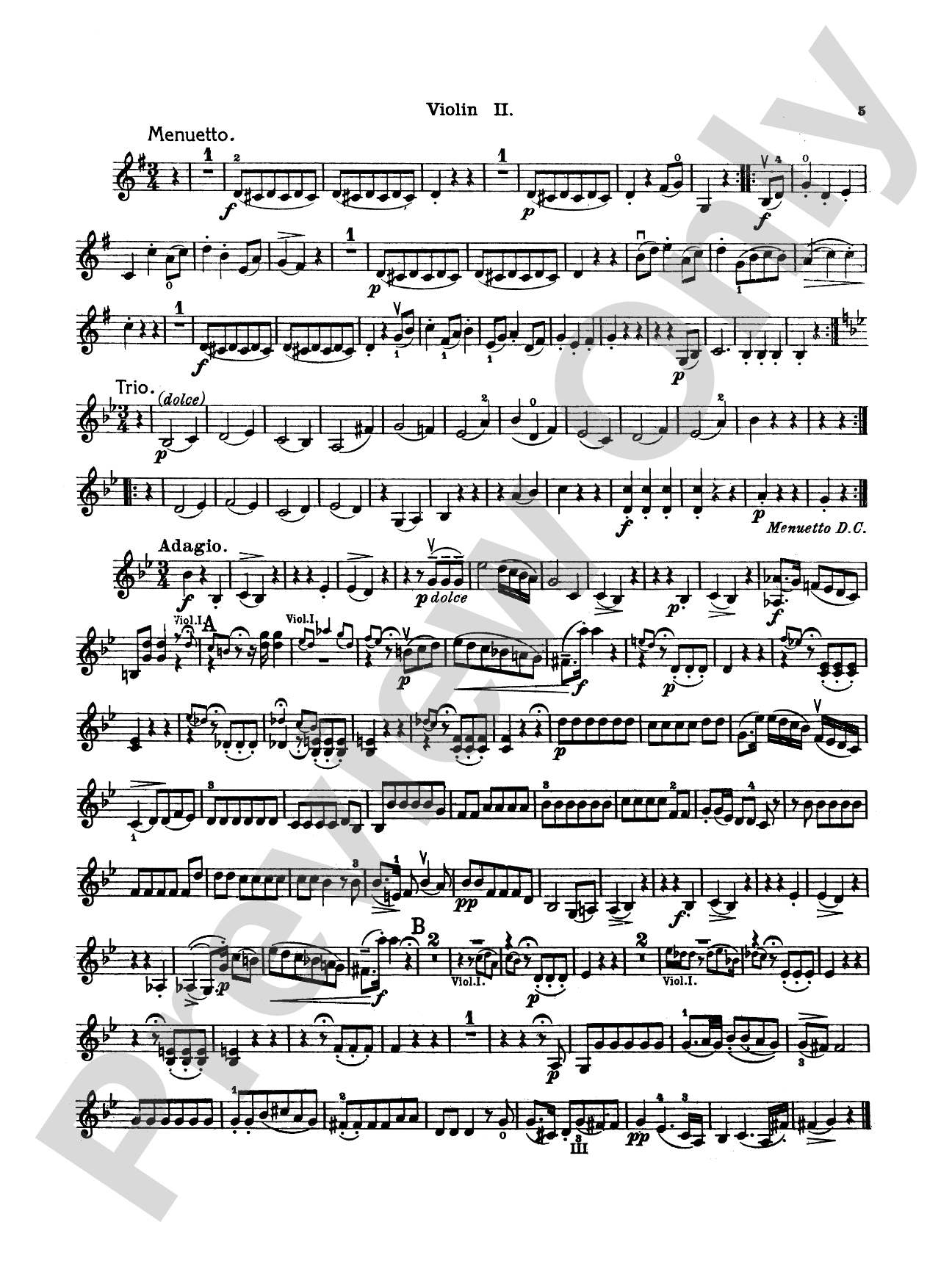 Thirty Celebrated String Quartets, Volume I - Op. 9, No. 2; Op. 17, No. 5; Op. 50, No. 6; Op. 54, Nos. 1, 2, 3; Op. 64, Nos. 2, 3, 4; Op. 74, Nos. 1, 2, 3; Op. 77, Nos. 1, 2: 2nd Violin