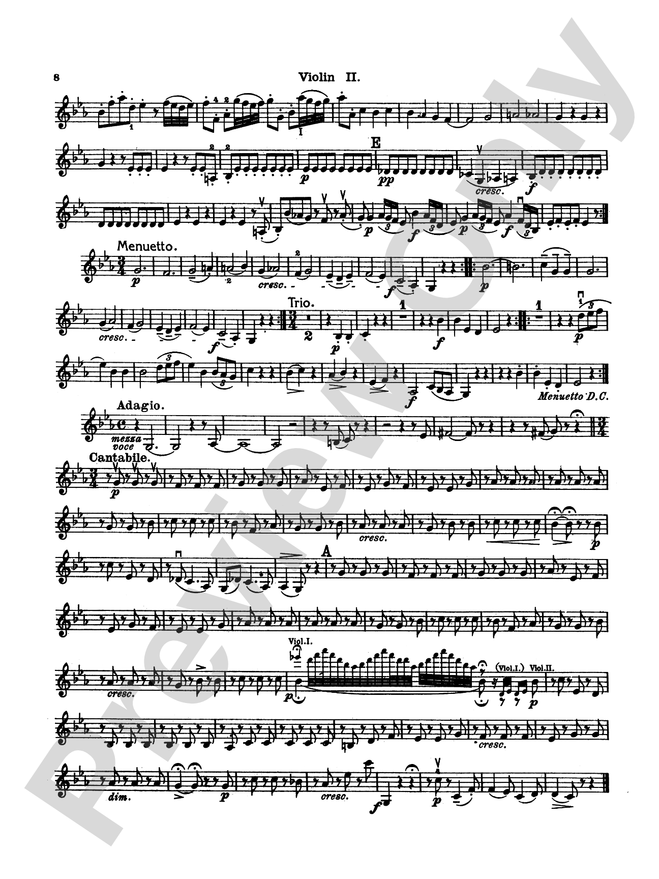 Thirty Celebrated String Quartets, Volume I - Op. 9, No. 2; Op. 17, No. 5; Op. 50, No. 6; Op. 54, Nos. 1, 2, 3; Op. 64, Nos. 2, 3, 4; Op. 74, Nos. 1, 2, 3; Op. 77, Nos. 1, 2: 2nd Violin