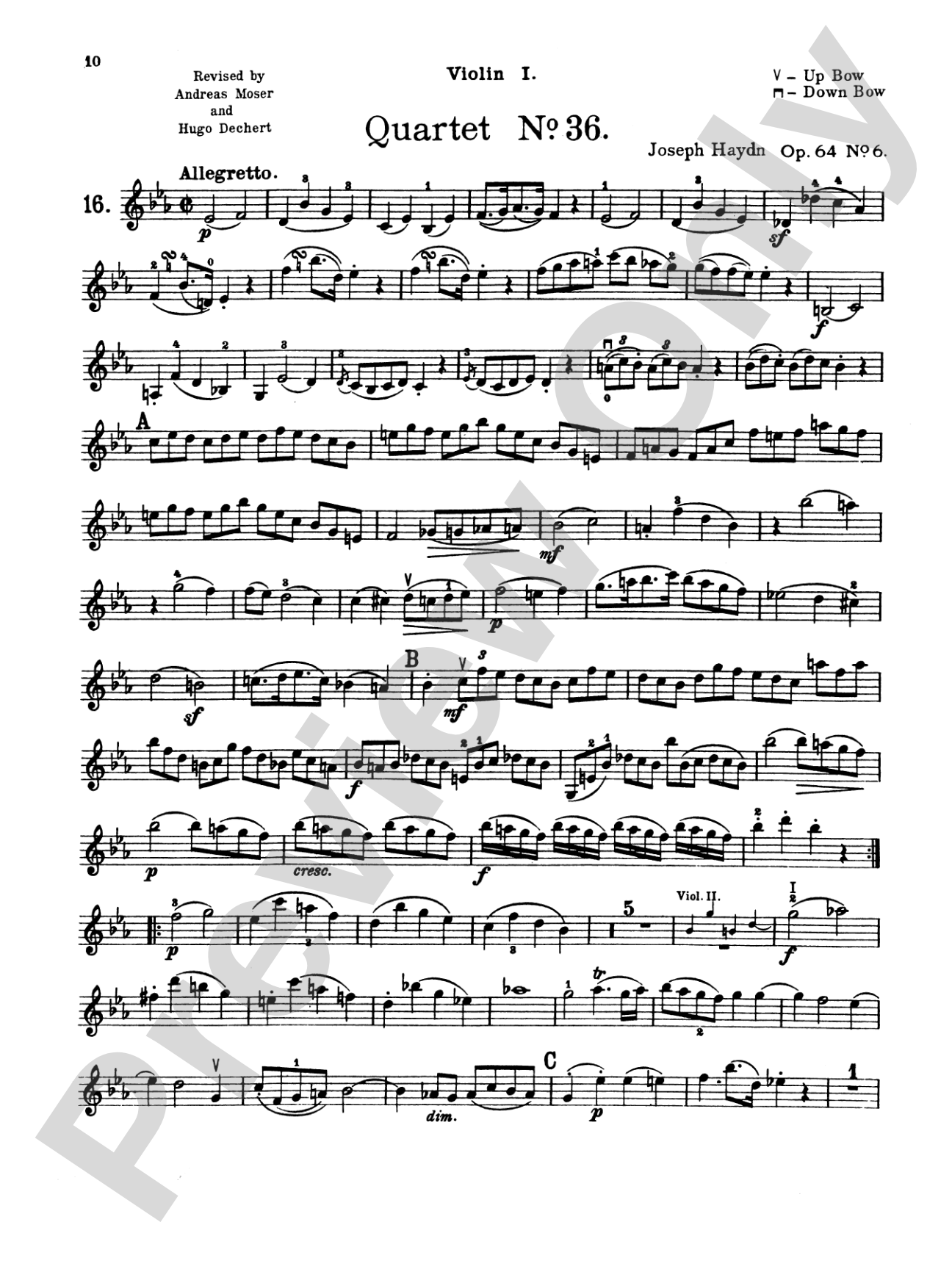 Thirty Celebrated String Quartets, Volume II - Op. 3, Nos. 3, 5; Op. 20, Nos. 4, 5, 6; Op. 33, Nos. 2, 3, 6; Op. 64, Nos. 5, 6; Op. 76, Nos. 1, 2, 3, 4, 5, 6: String Quartet Book