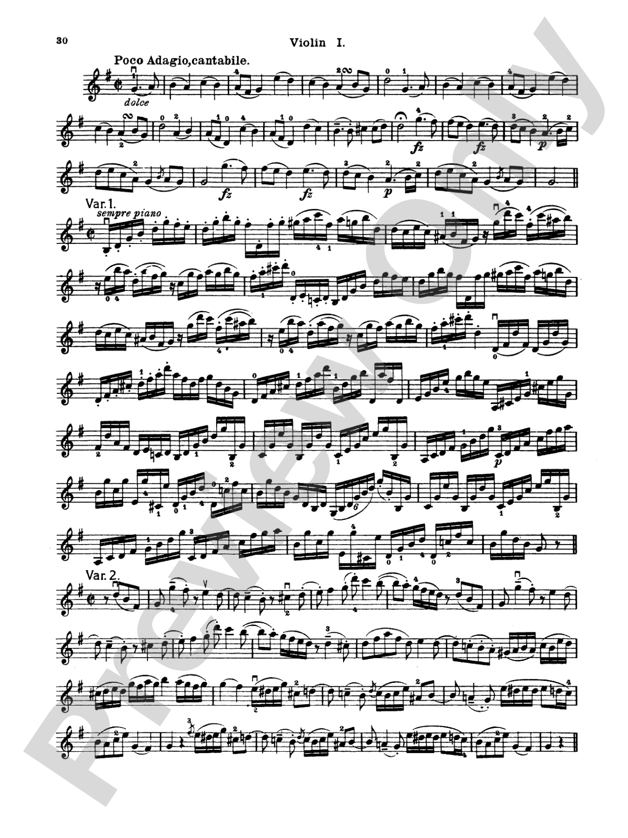 Thirty Celebrated String Quartets, Volume II - Op. 3, Nos. 3, 5; Op. 20, Nos. 4, 5, 6; Op. 33, Nos. 2, 3, 6; Op. 64, Nos. 5, 6; Op. 76, Nos. 1, 2, 3, 4, 5, 6: String Quartet Book