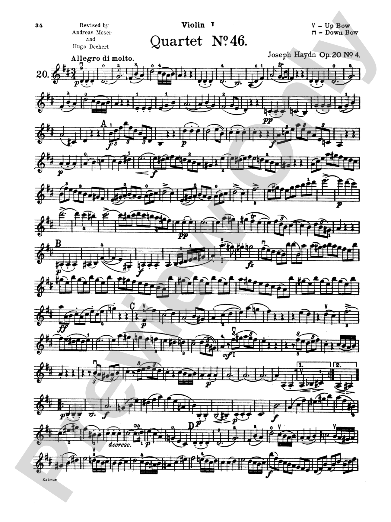Thirty Celebrated String Quartets, Volume II - Op. 3, Nos. 3, 5; Op. 20, Nos. 4, 5, 6; Op. 33, Nos. 2, 3, 6; Op. 64, Nos. 5, 6; Op. 76, Nos. 1, 2, 3, 4, 5, 6: String Quartet Book