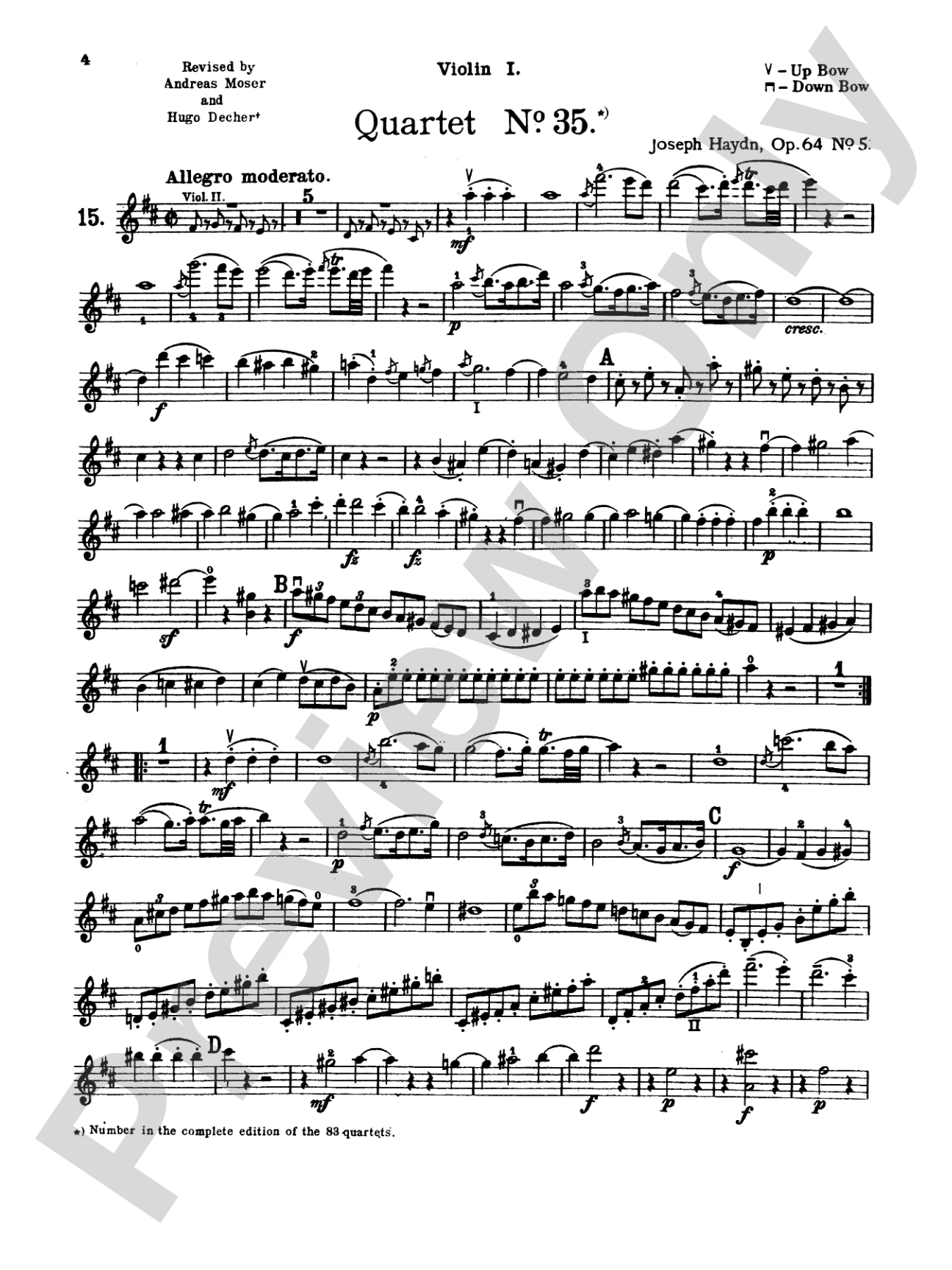 Thirty Celebrated String Quartets, Volume II - Op. 3, Nos. 3, 5; Op. 20, Nos. 4, 5, 6; Op. 33, Nos. 2, 3, 6; Op. 64, Nos. 5, 6; Op. 76, Nos. 1, 2, 3, 4, 5, 6: String Quartet Book