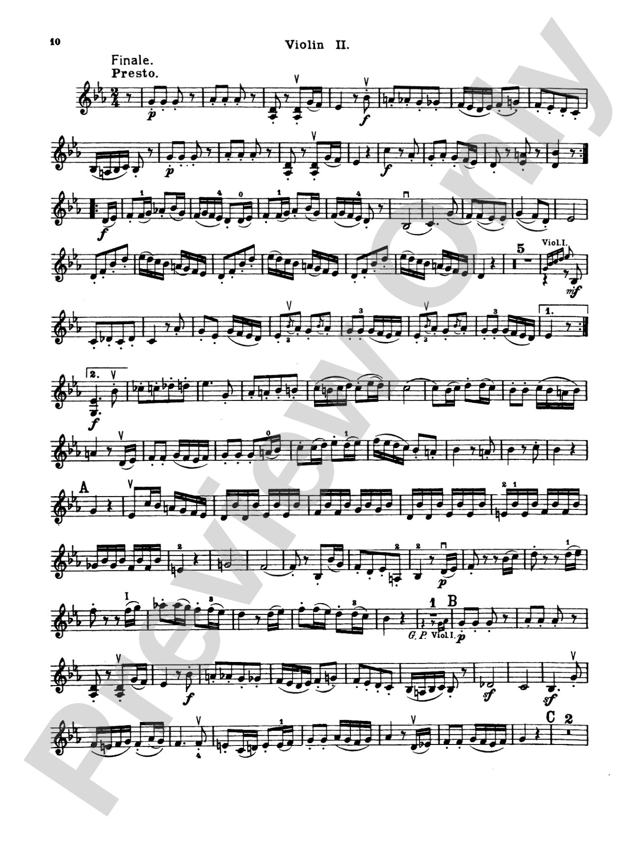 Thirty Celebrated String Quartets, Volume II - Op. 3, Nos. 3, 5; Op. 20, Nos. 4, 5, 6; Op. 33, Nos. 2, 3, 6; Op. 64, Nos. 5, 6; Op. 76, Nos. 1, 2, 3, 4, 5, 6: 2nd Violin