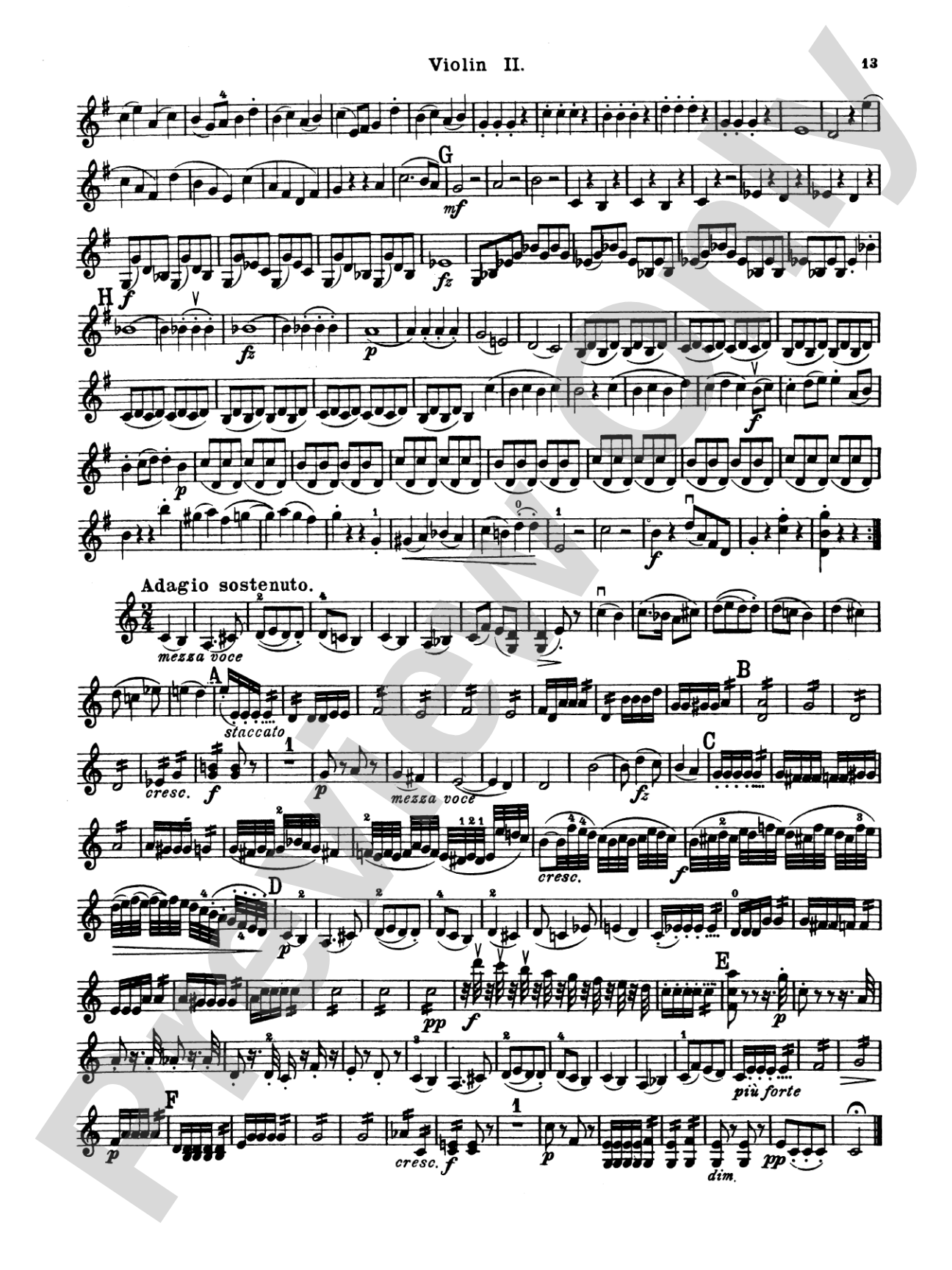 Thirty Celebrated String Quartets, Volume II - Op. 3, Nos. 3, 5; Op. 20, Nos. 4, 5, 6; Op. 33, Nos. 2, 3, 6; Op. 64, Nos. 5, 6; Op. 76, Nos. 1, 2, 3, 4, 5, 6: 2nd Violin