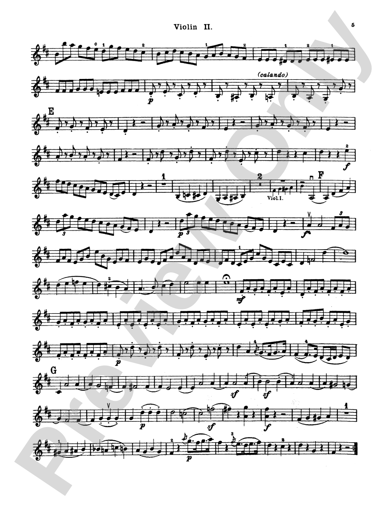 Thirty Celebrated String Quartets, Volume II - Op. 3, Nos. 3, 5; Op. 20, Nos. 4, 5, 6; Op. 33, Nos. 2, 3, 6; Op. 64, Nos. 5, 6; Op. 76, Nos. 1, 2, 3, 4, 5, 6: 2nd Violin