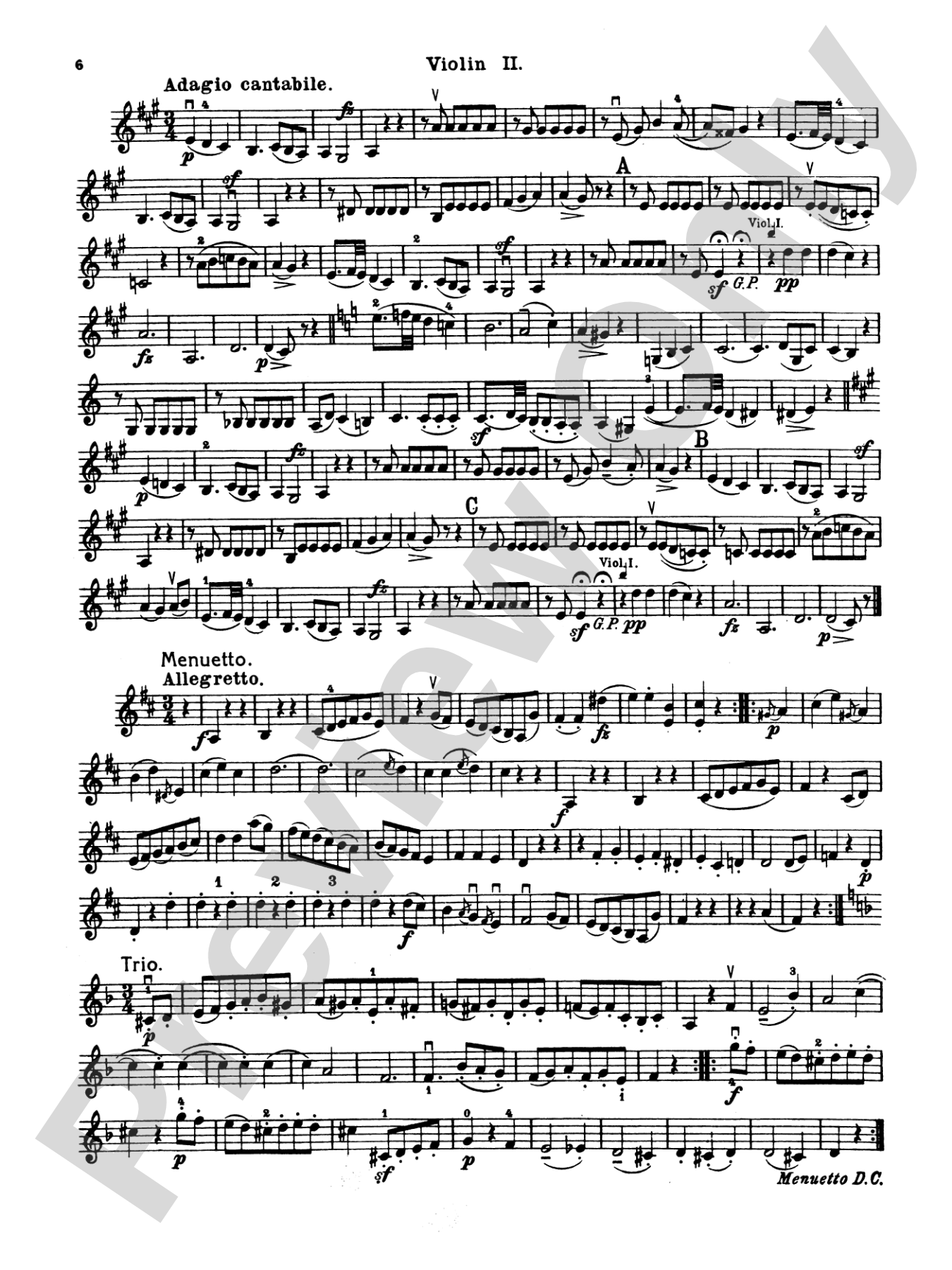 Thirty Celebrated String Quartets, Volume II - Op. 3, Nos. 3, 5; Op. 20, Nos. 4, 5, 6; Op. 33, Nos. 2, 3, 6; Op. 64, Nos. 5, 6; Op. 76, Nos. 1, 2, 3, 4, 5, 6: 2nd Violin