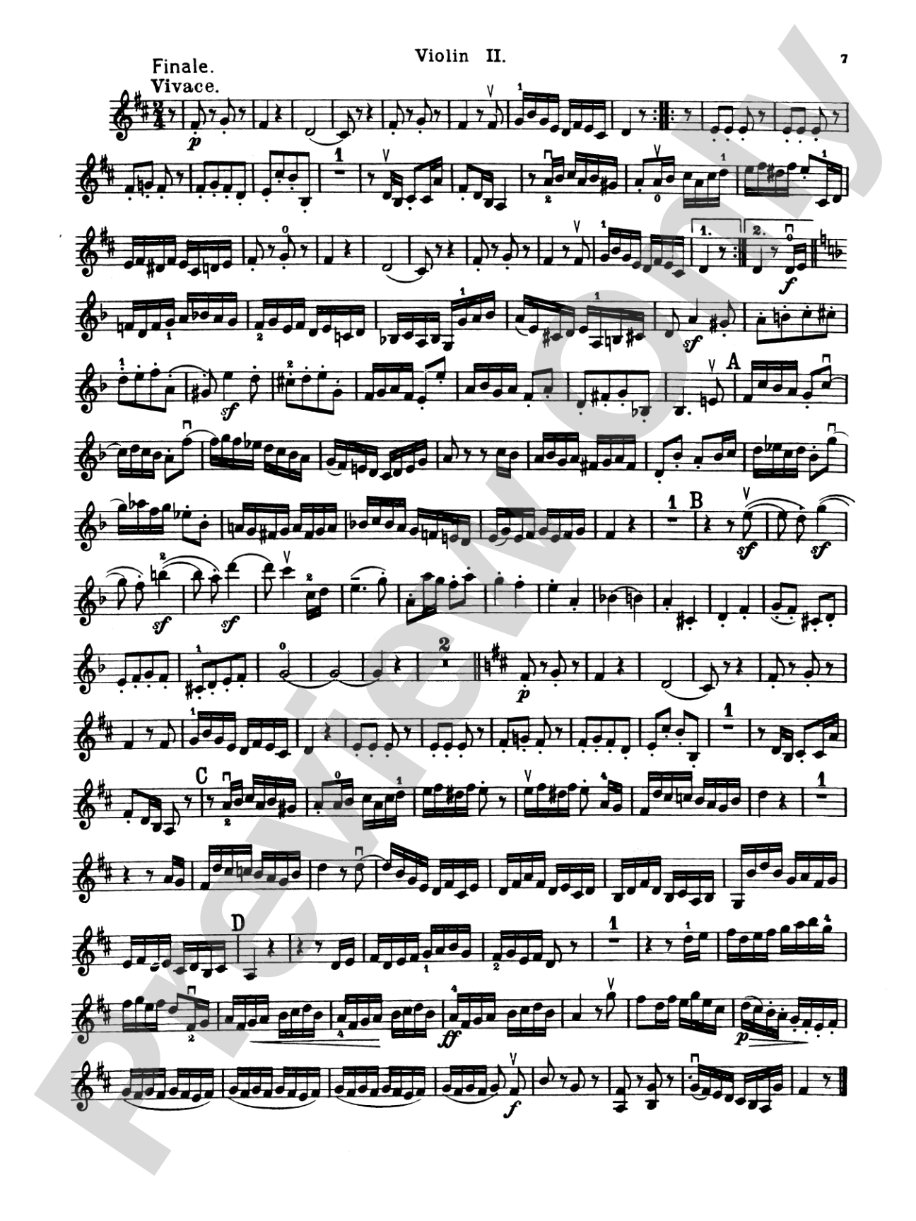 Thirty Celebrated String Quartets, Volume II - Op. 3, Nos. 3, 5; Op. 20, Nos. 4, 5, 6; Op. 33, Nos. 2, 3, 6; Op. 64, Nos. 5, 6; Op. 76, Nos. 1, 2, 3, 4, 5, 6: 2nd Violin