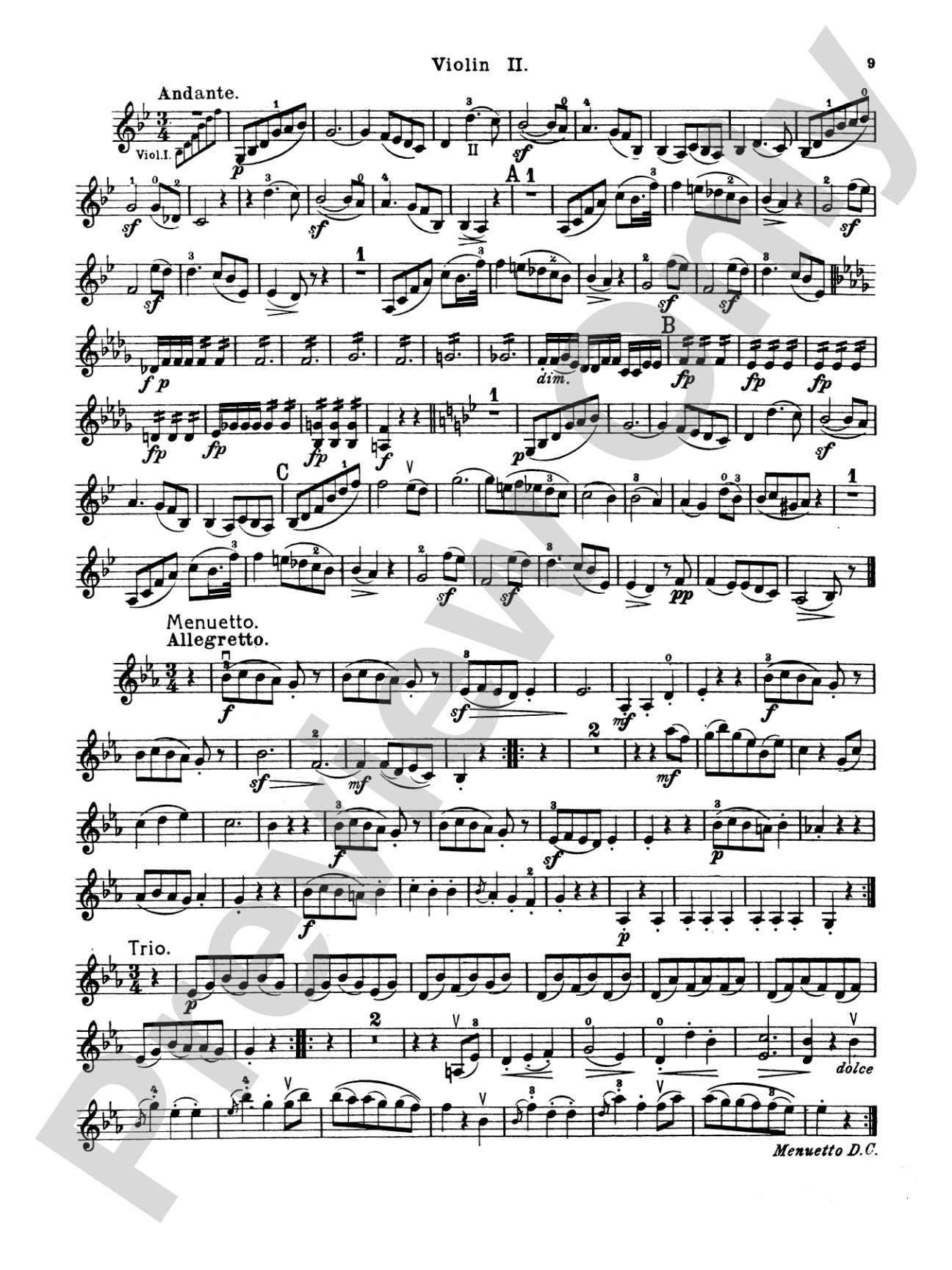 Thirty Celebrated String Quartets, Volume II - Op. 3, Nos. 3, 5; Op. 20, Nos. 4, 5, 6; Op. 33, Nos. 2, 3, 6; Op. 64, Nos. 5, 6; Op. 76, Nos. 1, 2, 3, 4, 5, 6: 2nd Violin