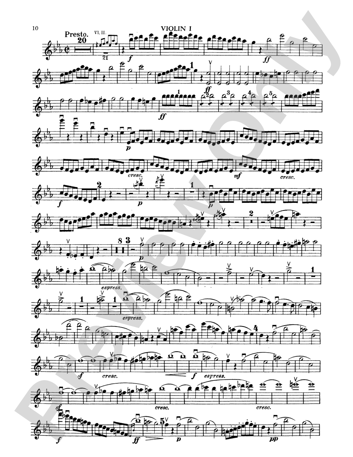 String Octet in E-Flat Major, Op. 20: String Octet Book