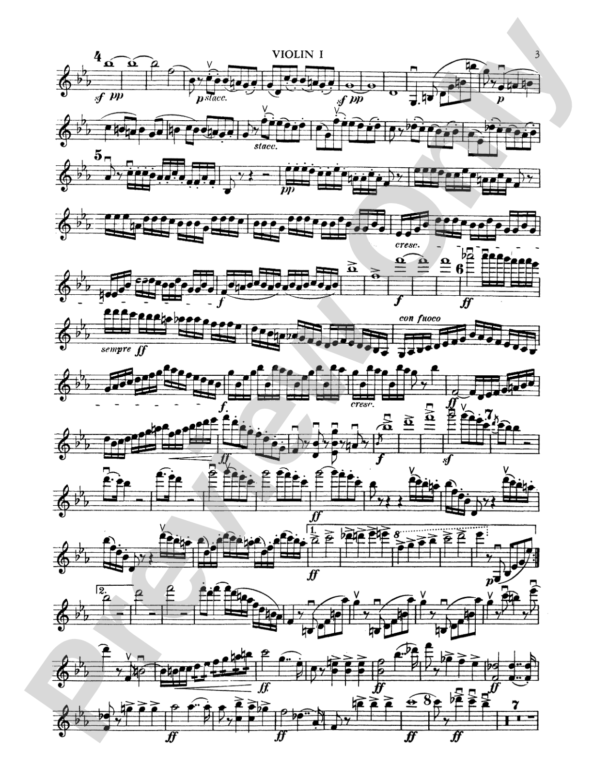 String Octet in E-Flat Major, Op. 20: 1st Violin