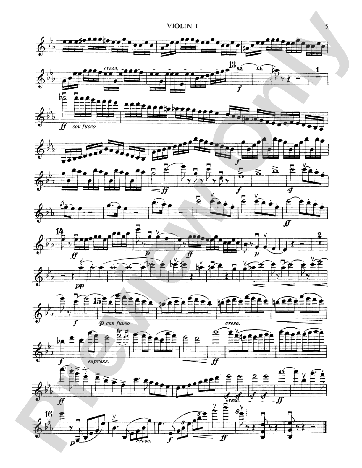 String Octet in E-Flat Major, Op. 20: String Octet Book