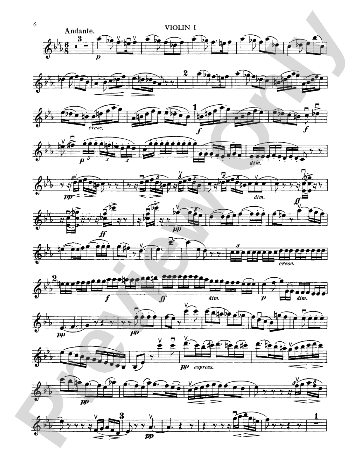 String Octet in E-Flat Major, Op. 20: String Octet Book