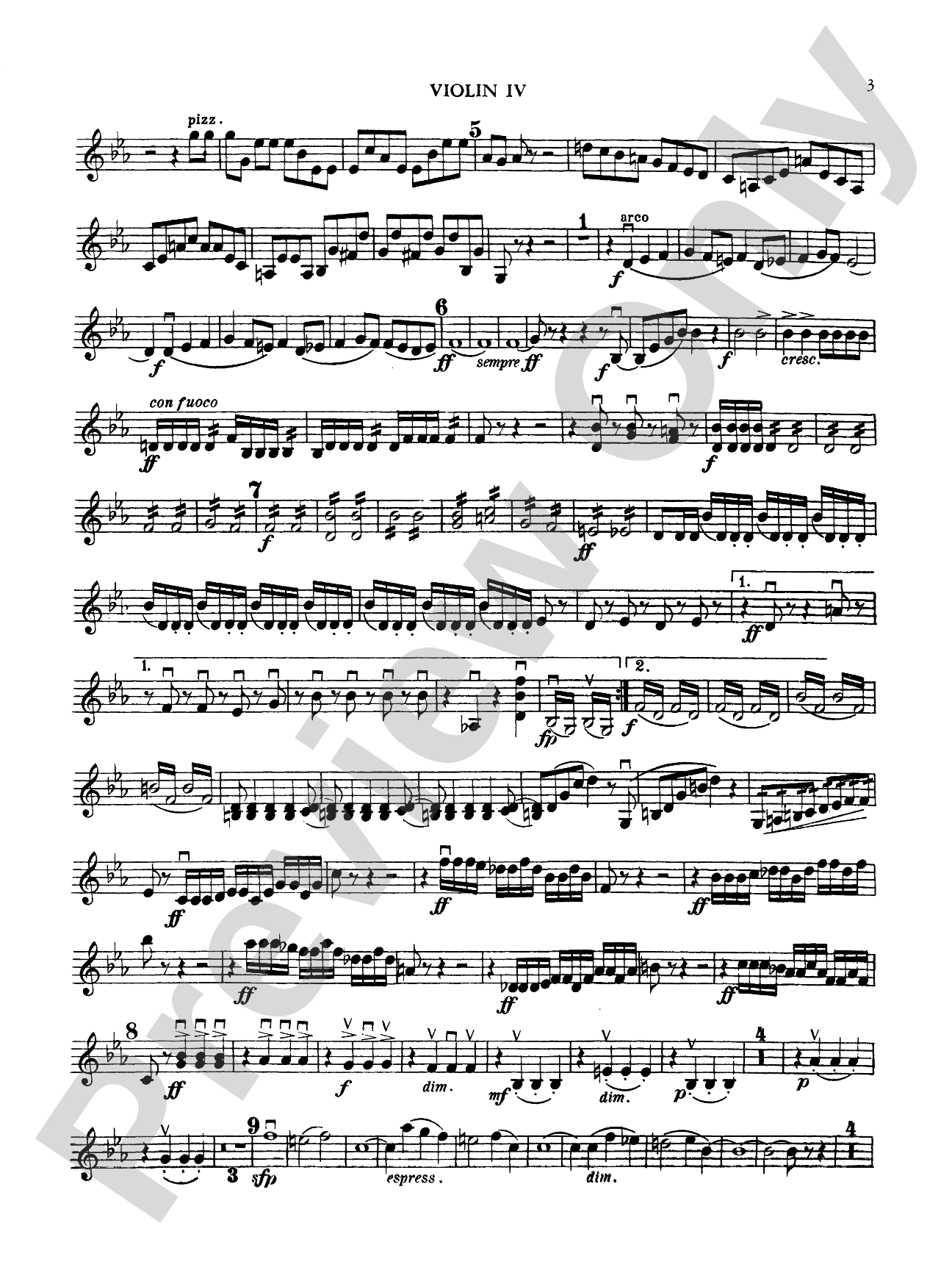 String Octet in E-Flat Major, Op. 20: 4th Violin