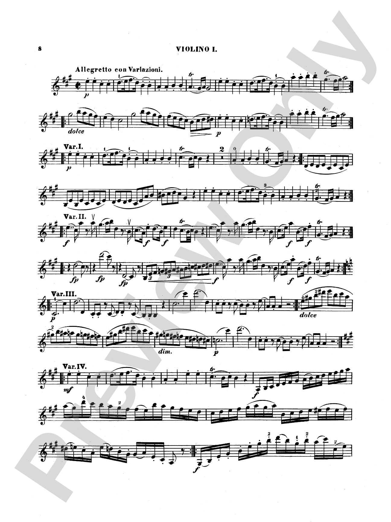 Quintet, K. 581: Chamber Quintet Score & Parts