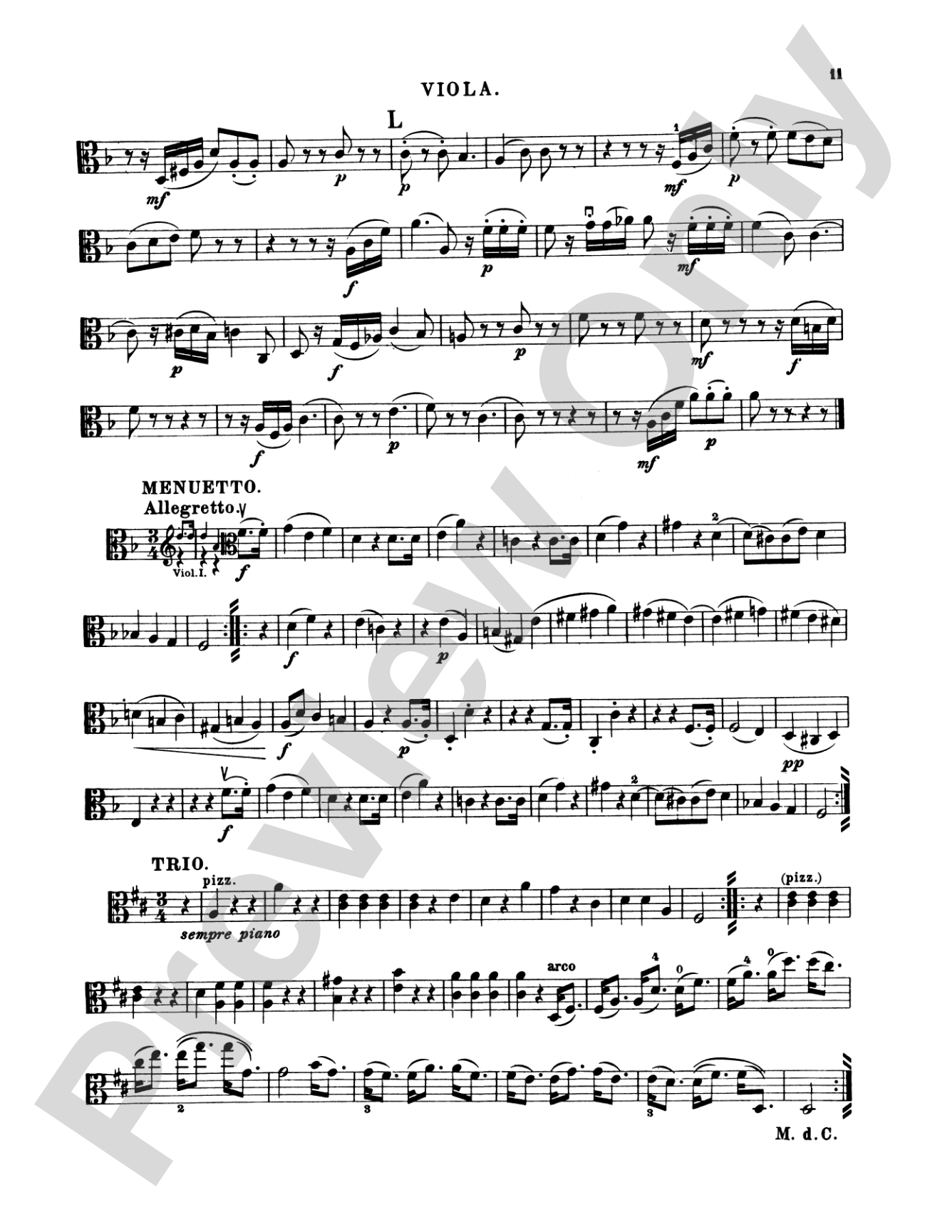 Ten Famous Quartets, K. 387, 421, 428, 458, 464, 465, 499, 575, 589, 590: Viola