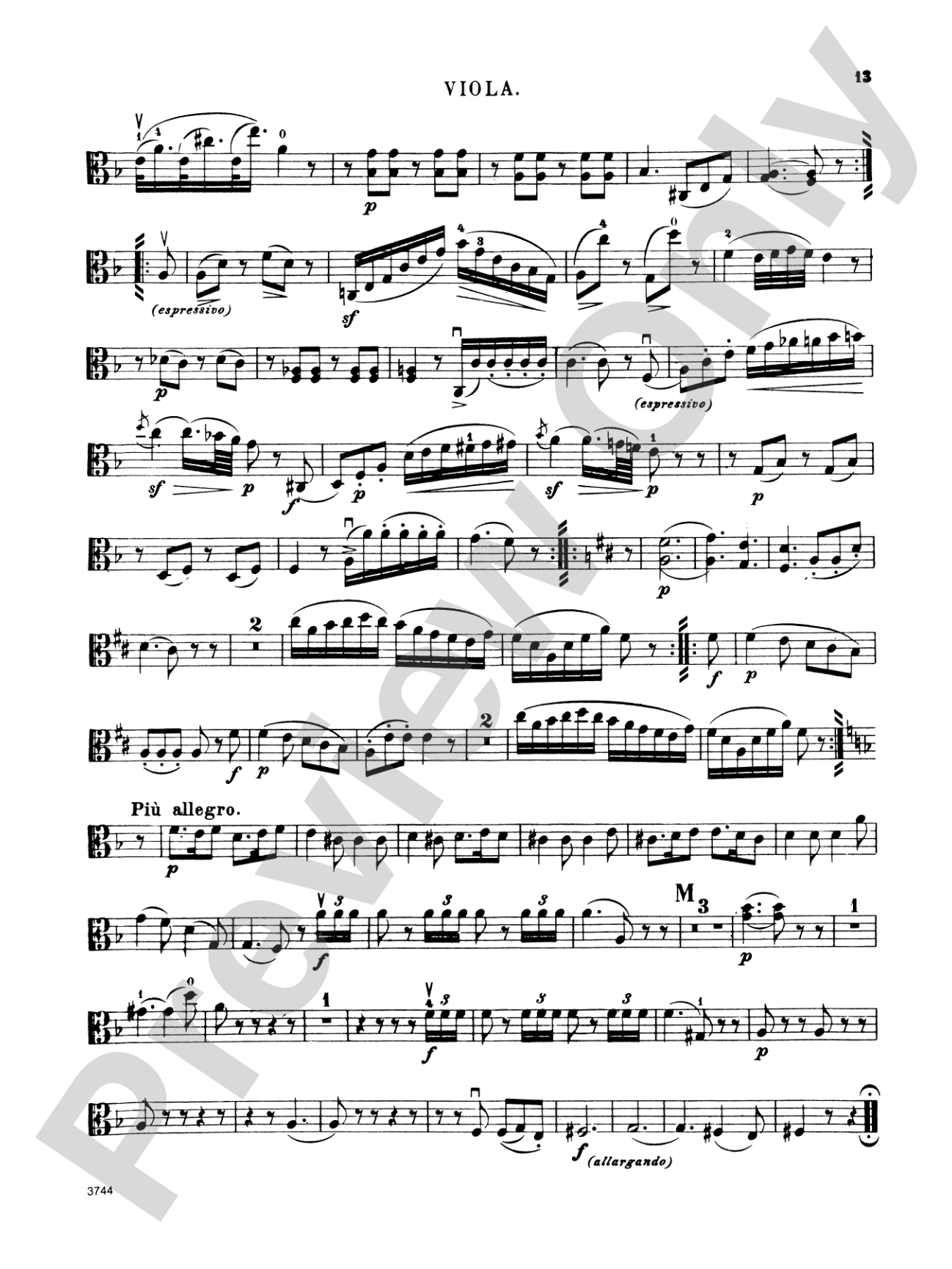 Ten Famous Quartets, K. 387, 421, 428, 458, 464, 465, 499, 575, 589, 590: Viola