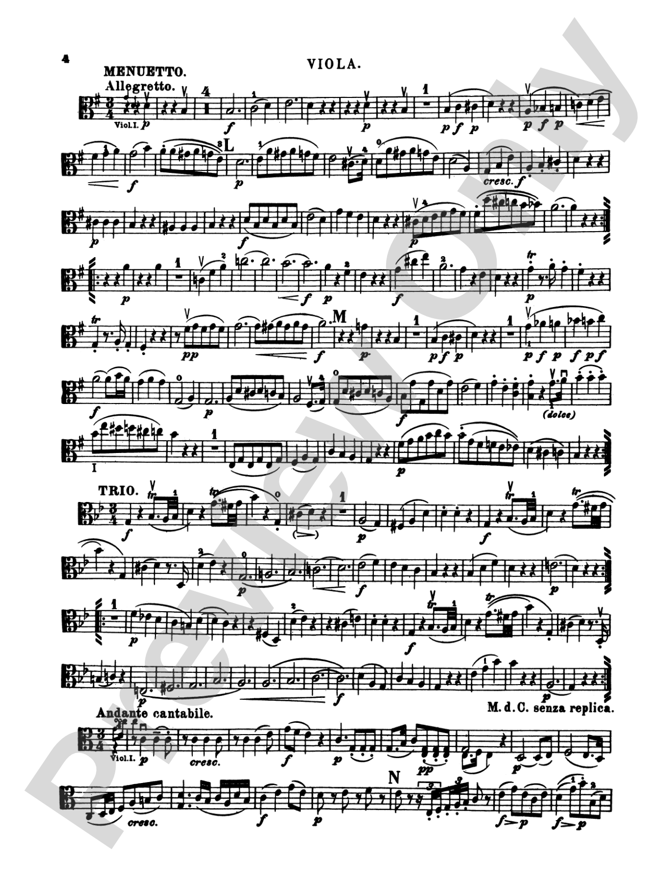 Ten Famous Quartets, K. 387, 421, 428, 458, 464, 465, 499, 575, 589, 590: Viola