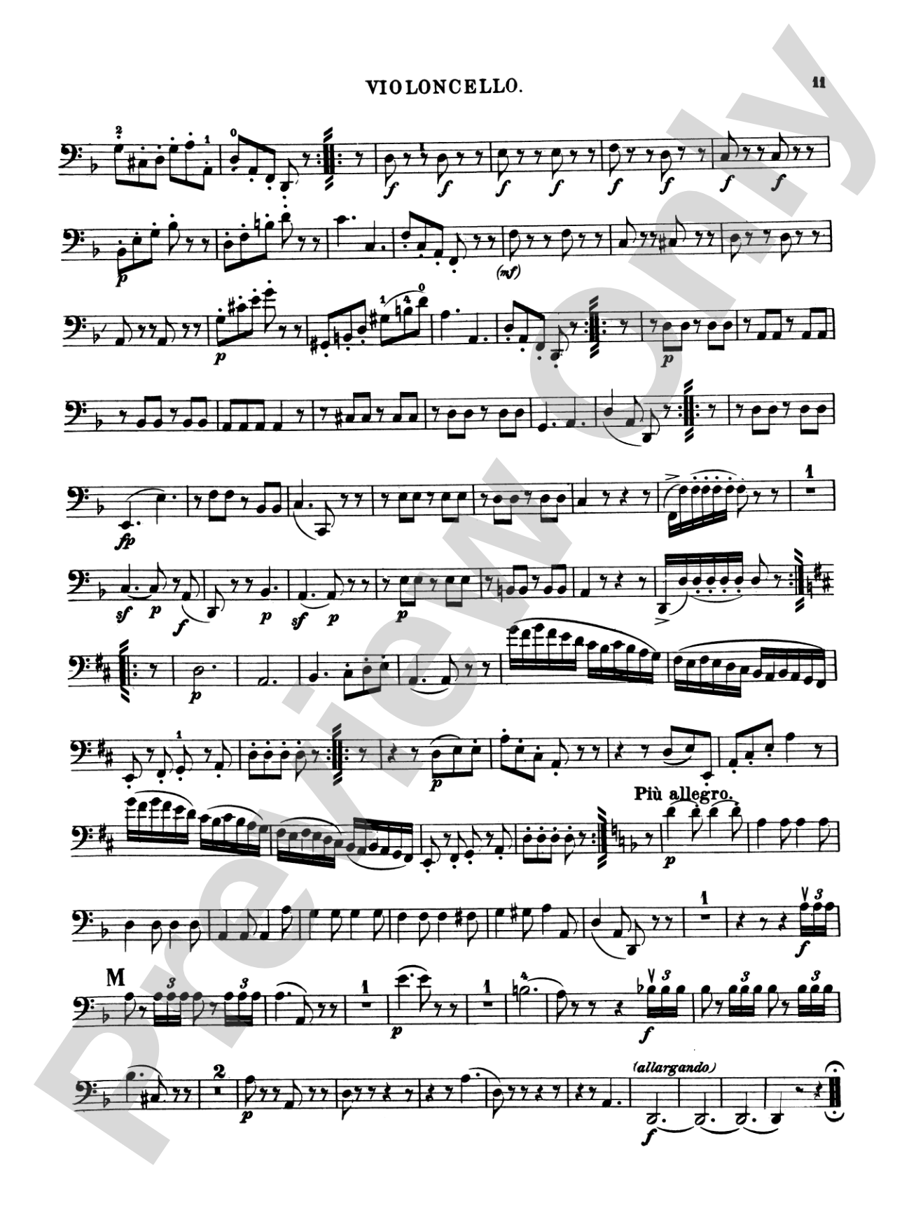 Ten Famous Quartets, K. 387, 421, 428, 458, 464, 465, 499, 575, 589, 590: Cello