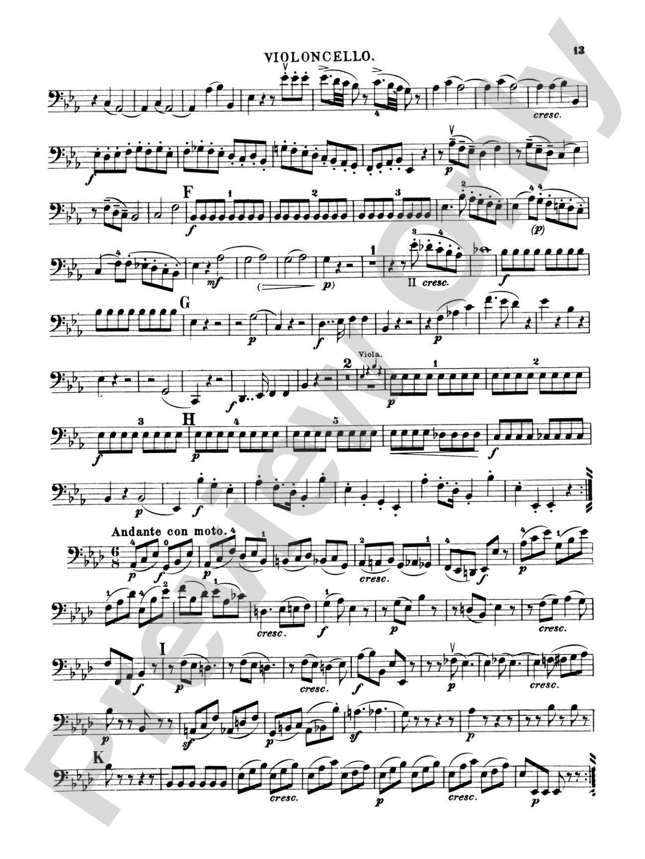 Ten Famous Quartets, K. 387, 421, 428, 458, 464, 465, 499, 575, 589, 590: Cello