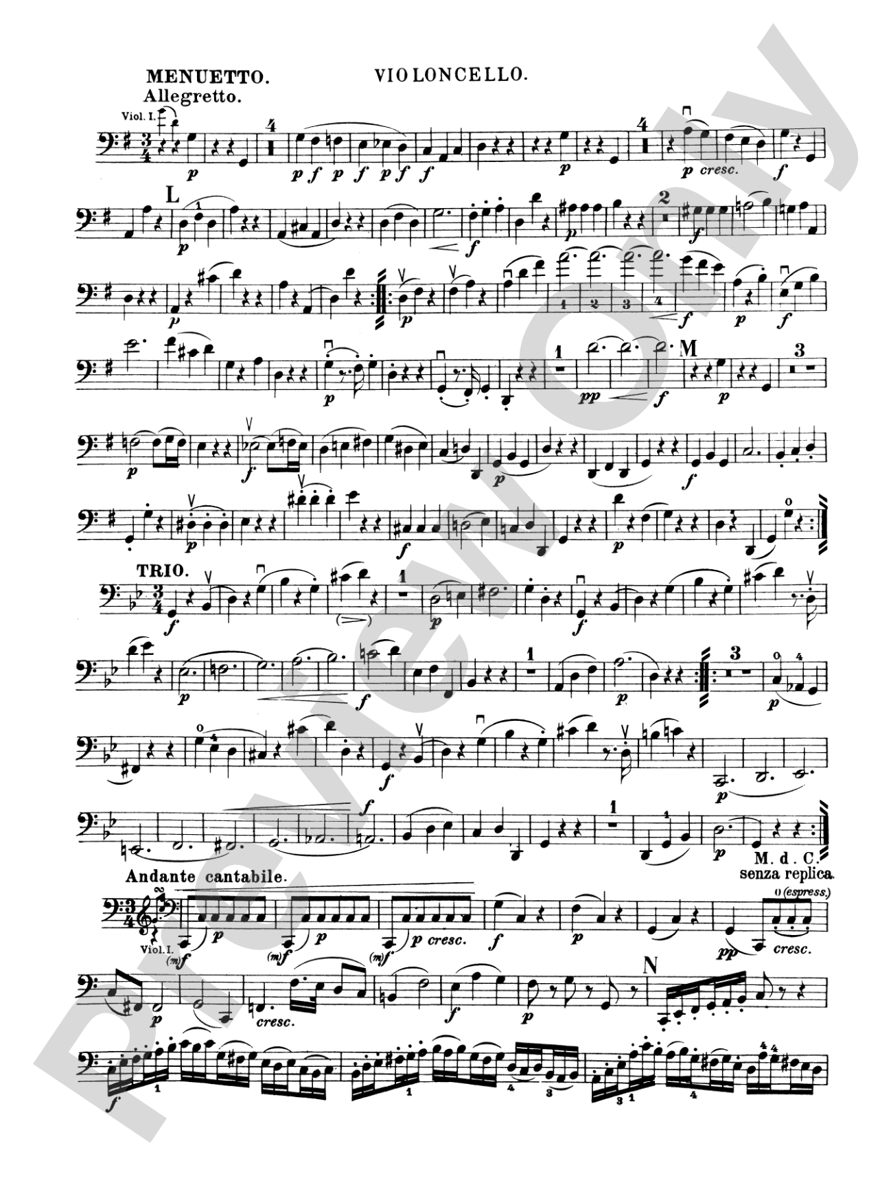 Ten Famous Quartets, K. 387, 421, 428, 458, 464, 465, 499, 575, 589, 590: Cello